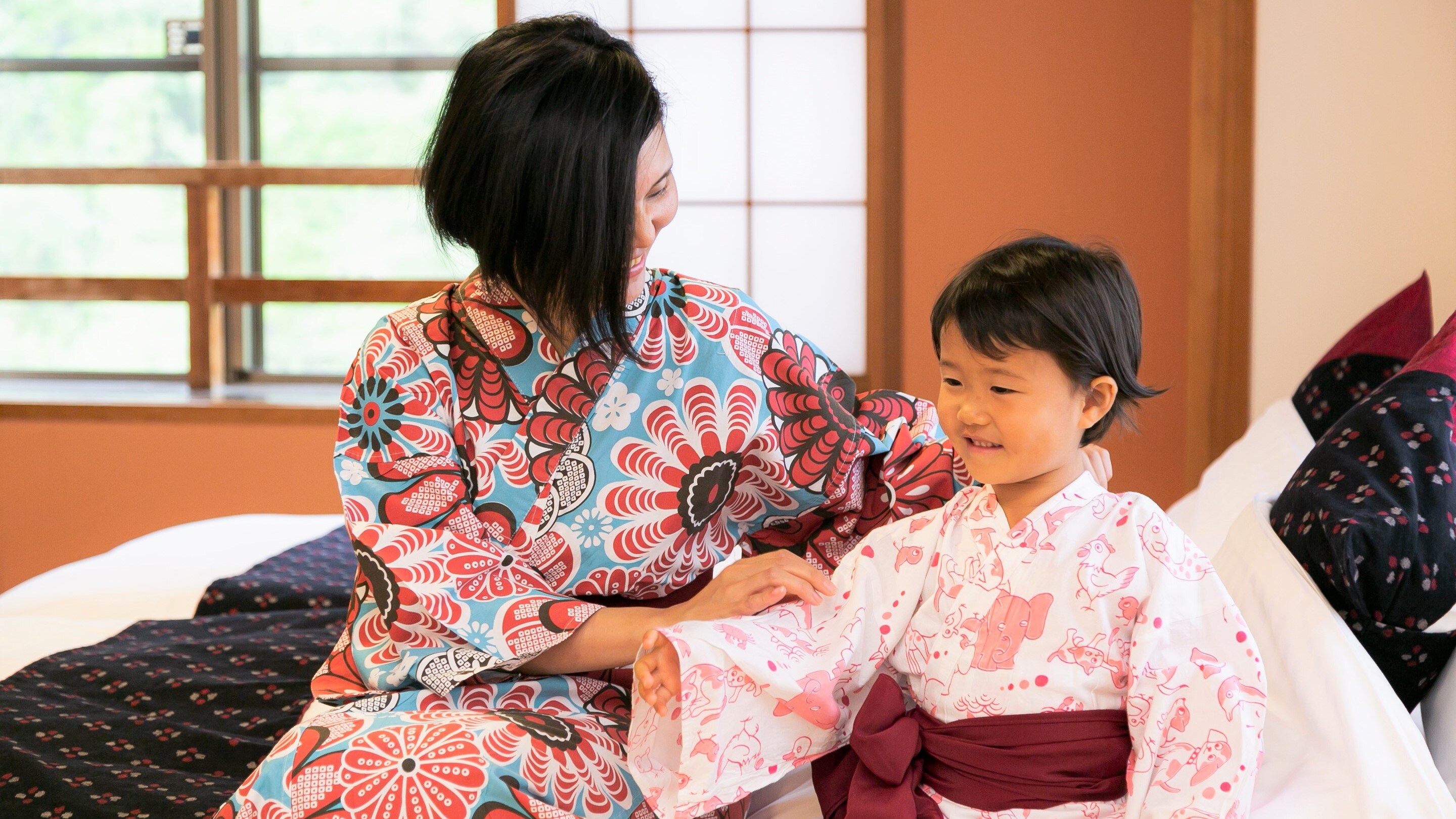 Japanese-style twin bed