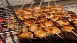 Grilled scallops