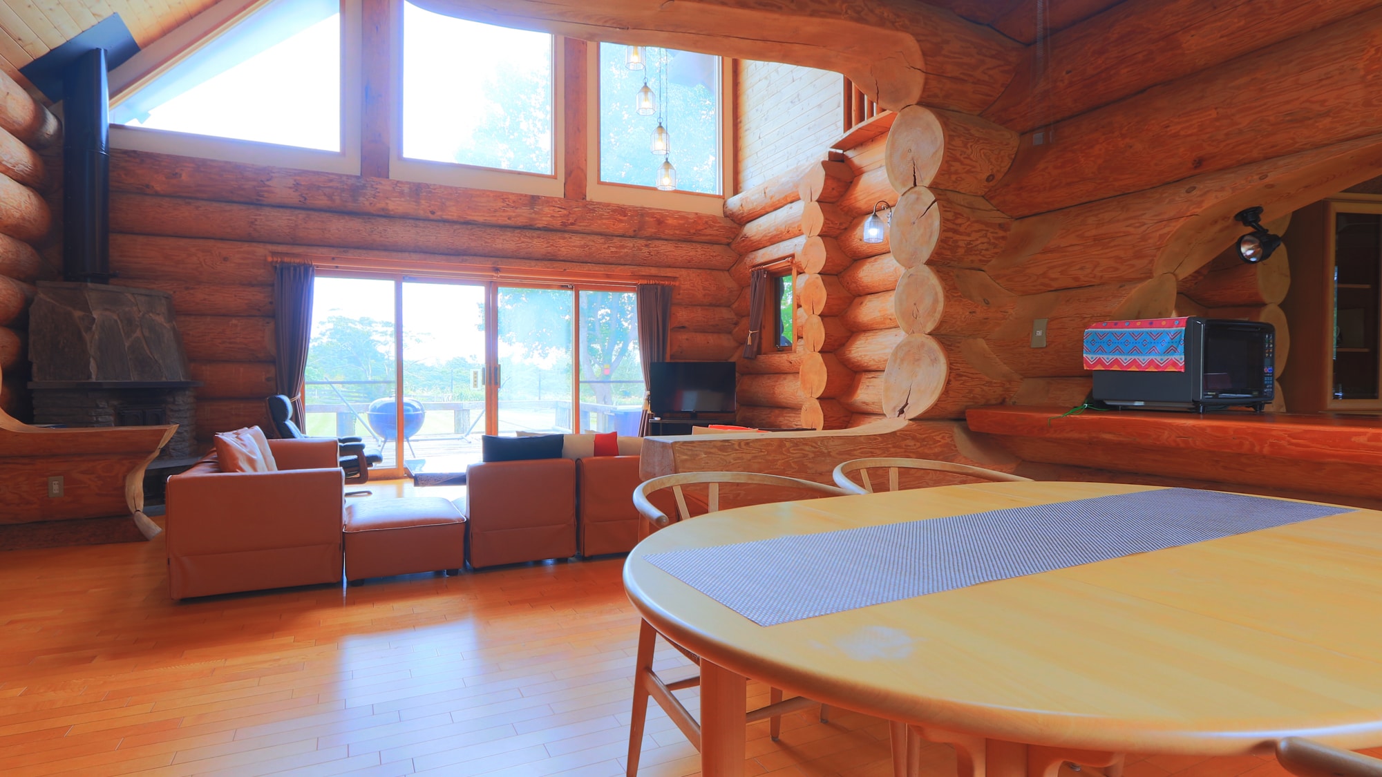 [Large log house] A space where you won't be disturbed by anyone
