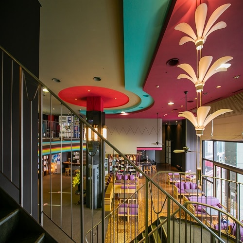 spacious lobby
