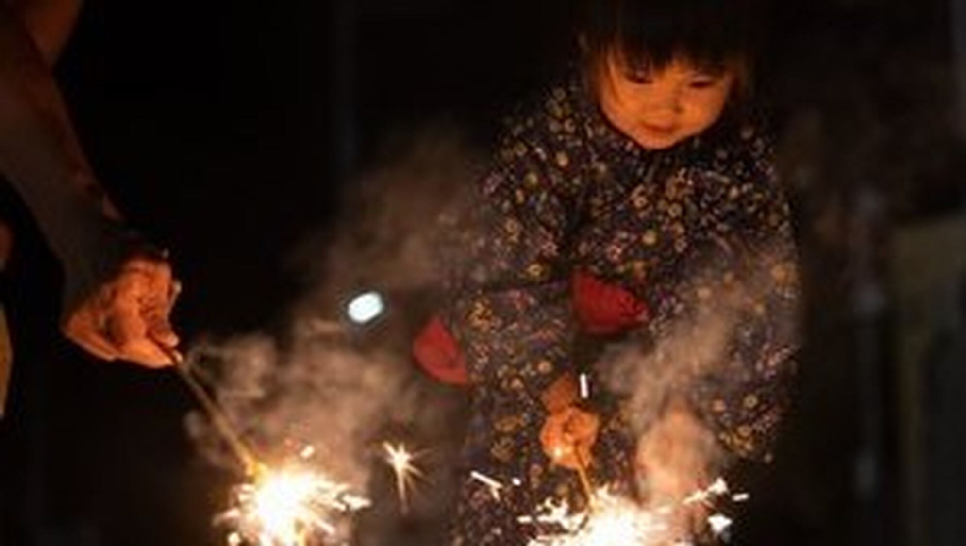 Hand-held fireworks (for illustration purposes only)