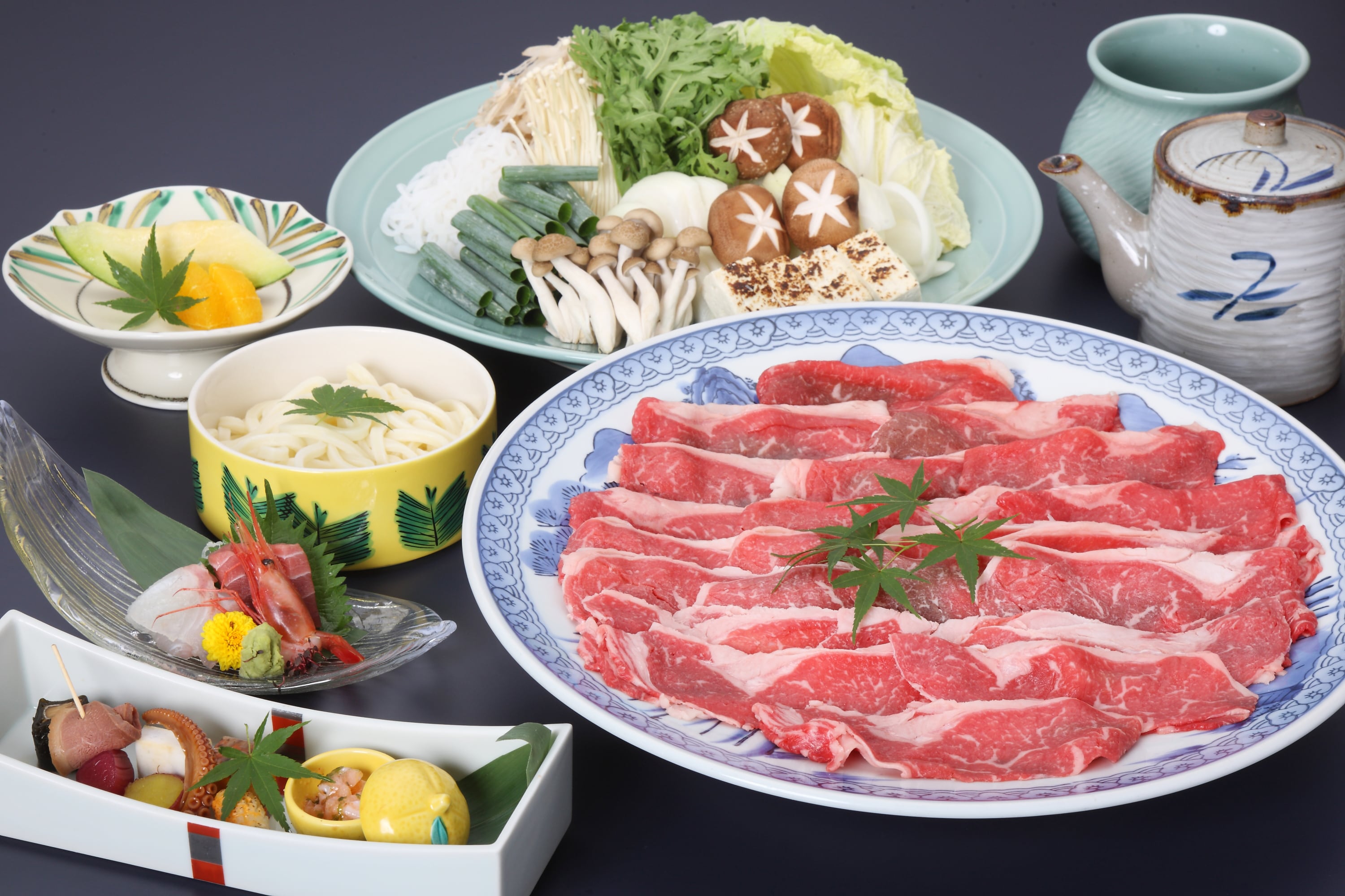 Beef sukiyaki pot