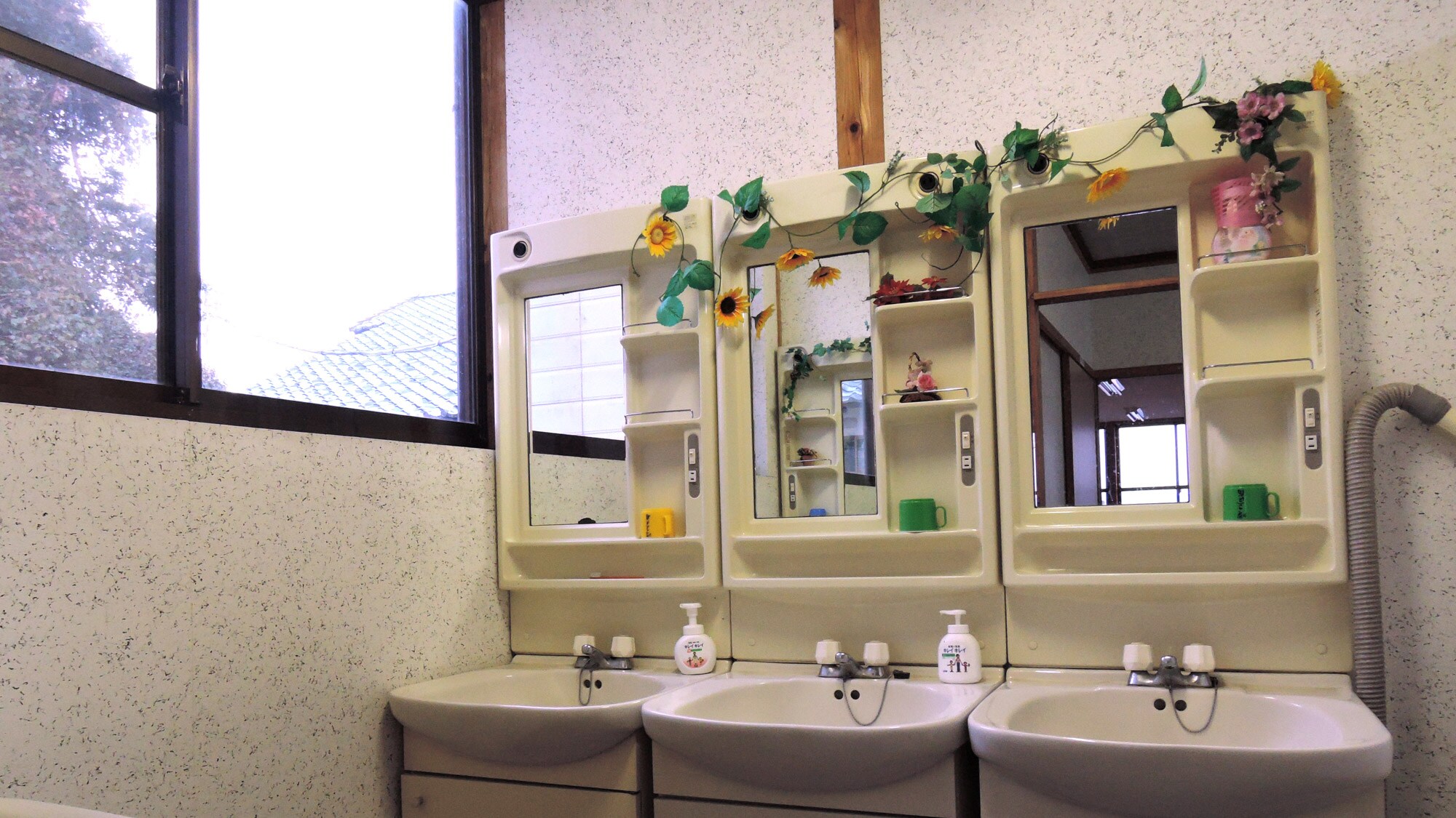 *Example within the building: The shared washroom in the annex.