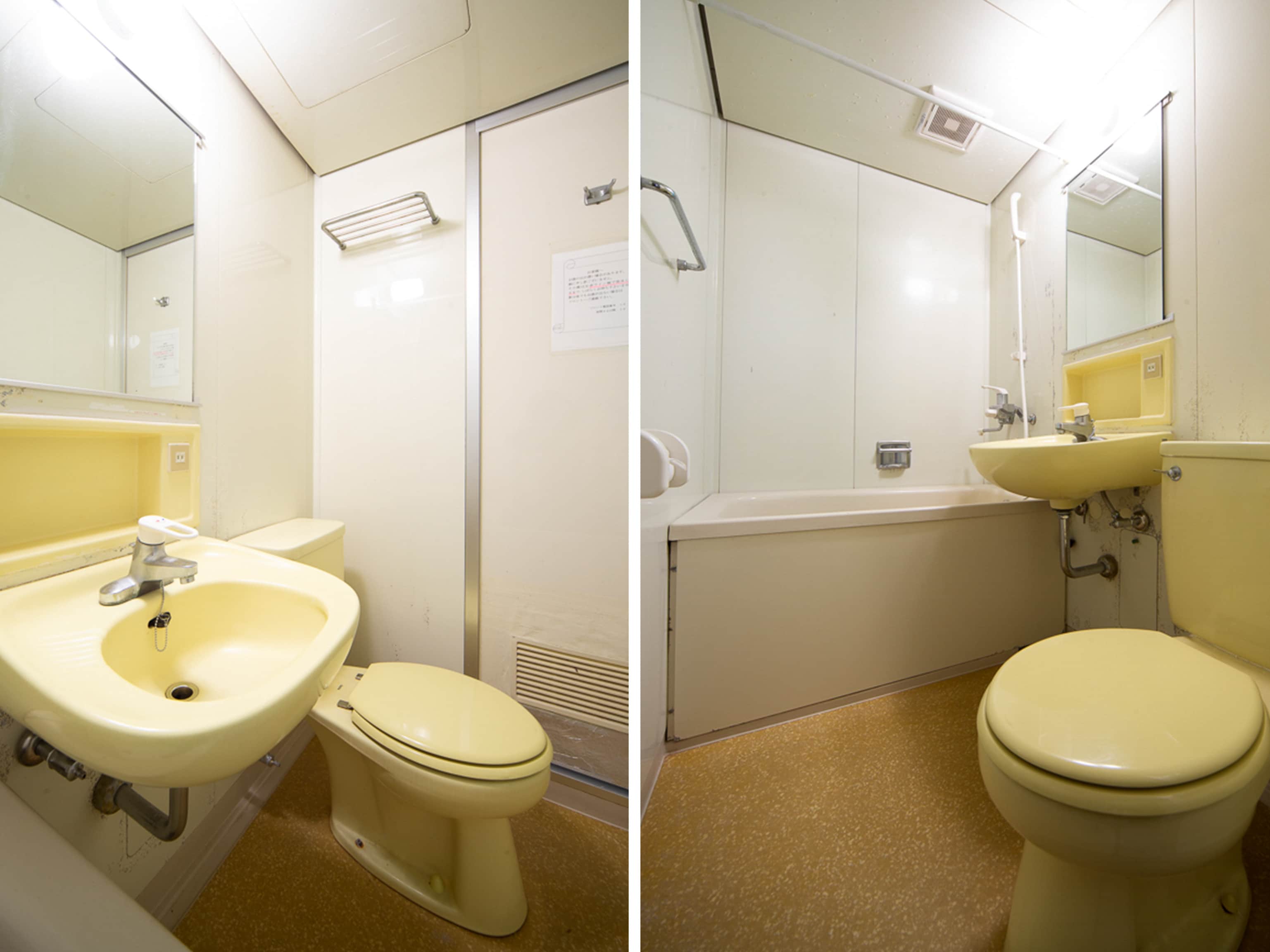 Twin room bathroom
