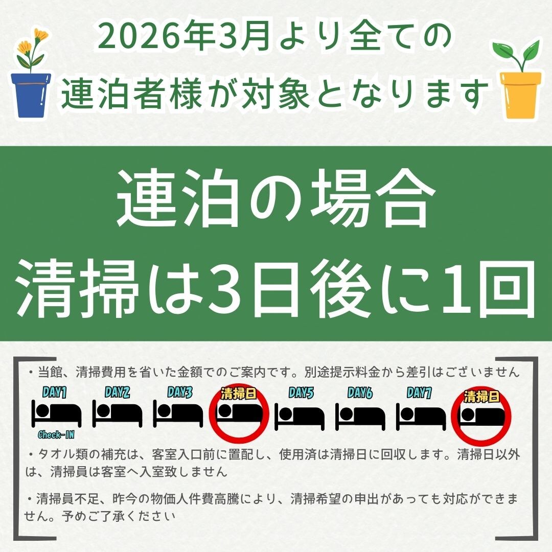每三天发出一次清洁通知