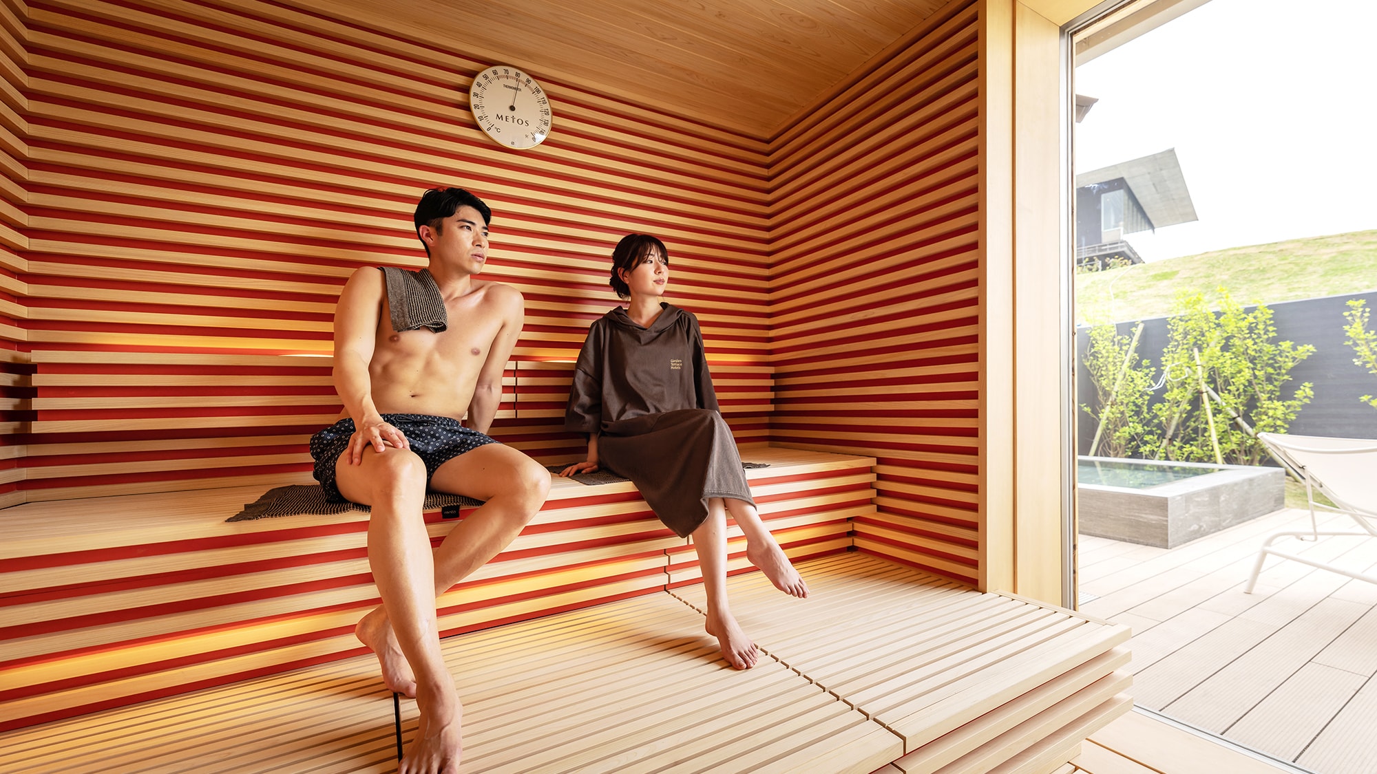 ■Newly opened in April 2011■ [Sauna/Gym] Dry sauna "Sora" where you can work up a refreshing sweat