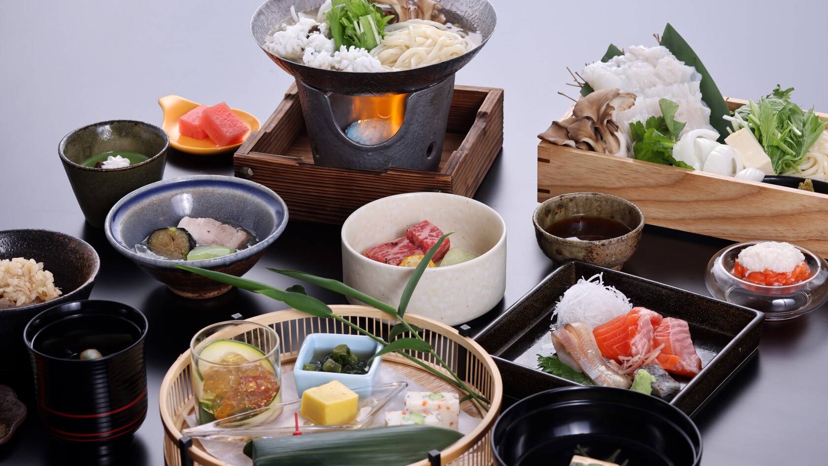 [Basic Summer Kaiseki Cuisine (Example)]