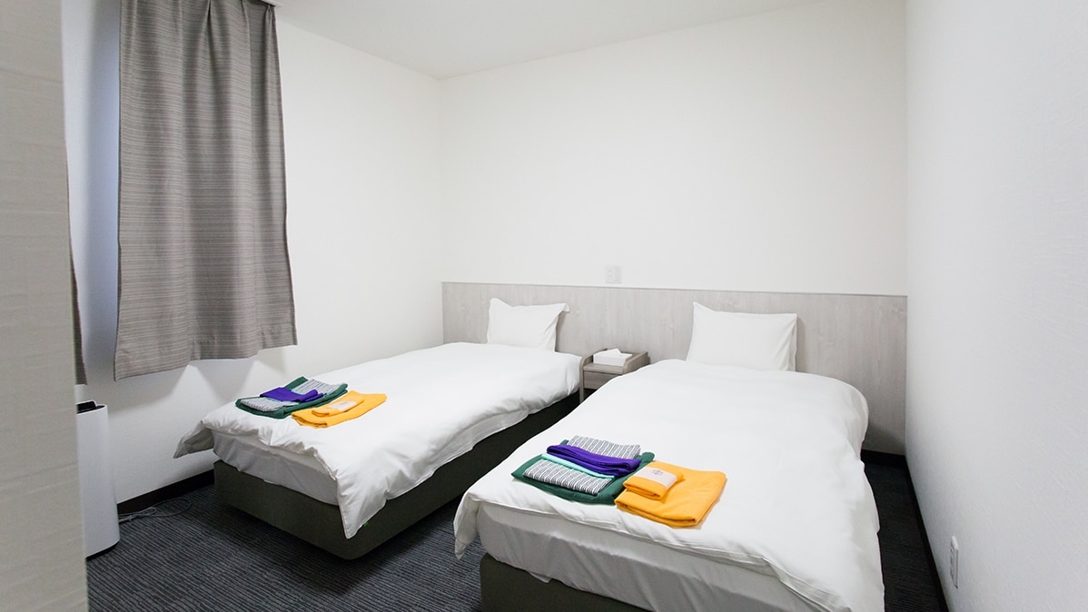 *[Room/Western-style Twin Room] If you don't like tatami mats or have back pain, we recommend this twin room.