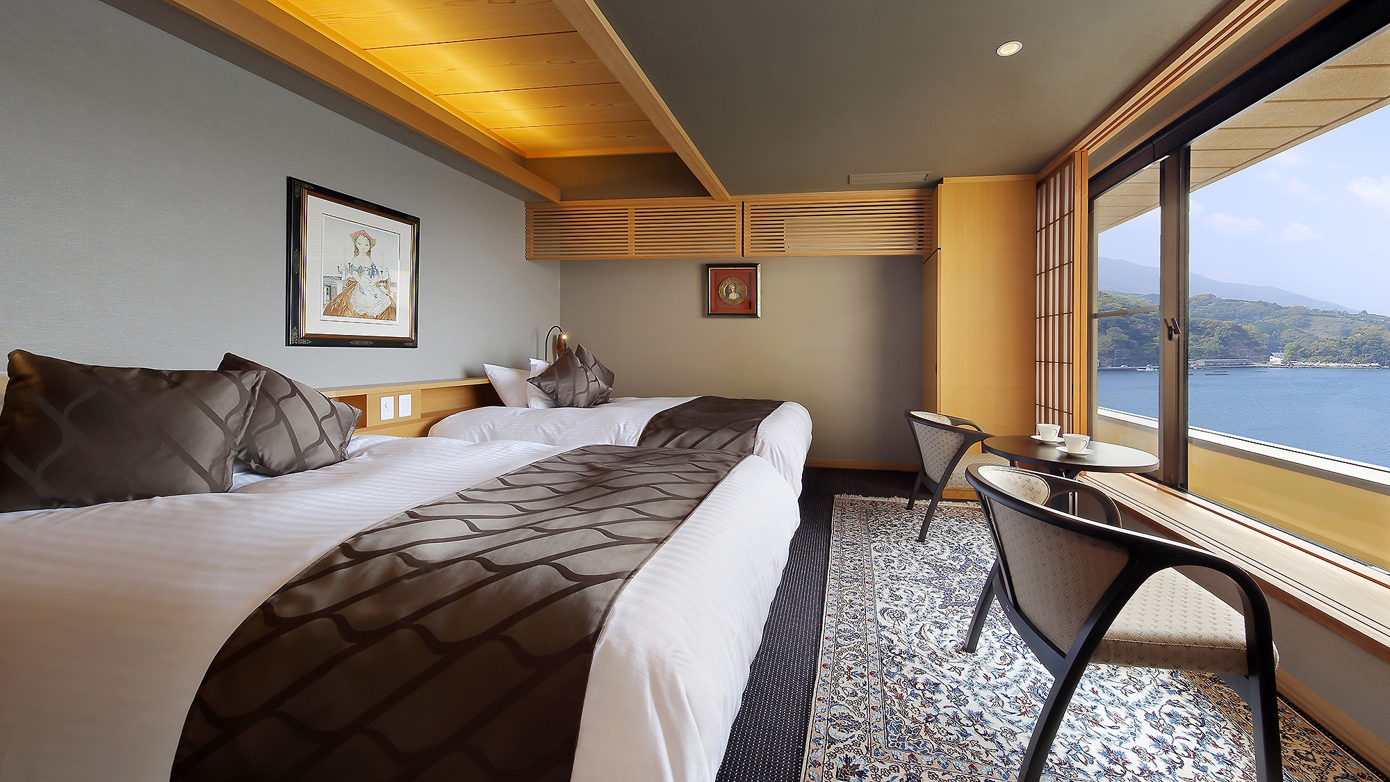 Special room with semi-open-air bath "Tsuki" (Reopened in July 2019)
