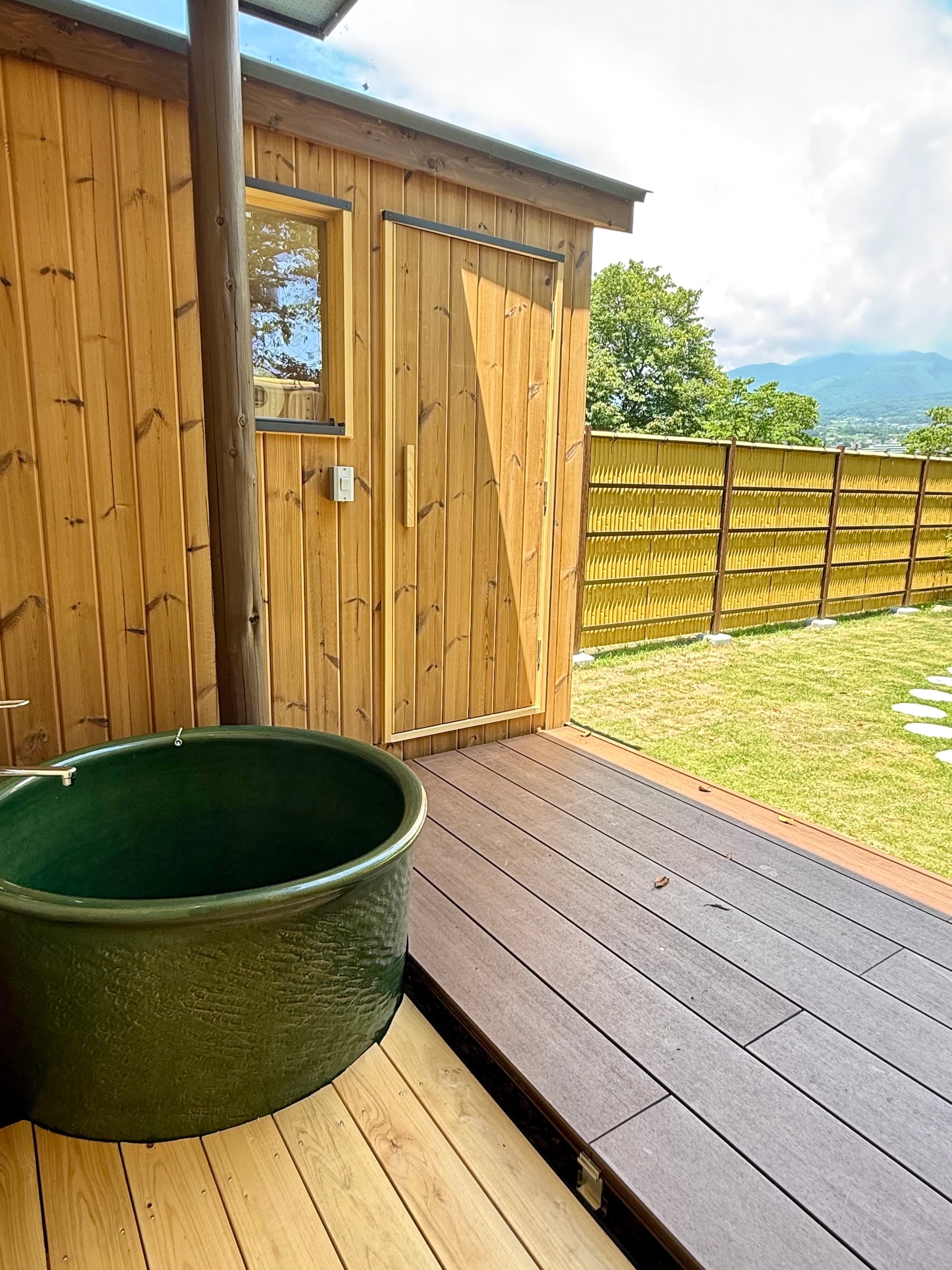 Sauna entrance