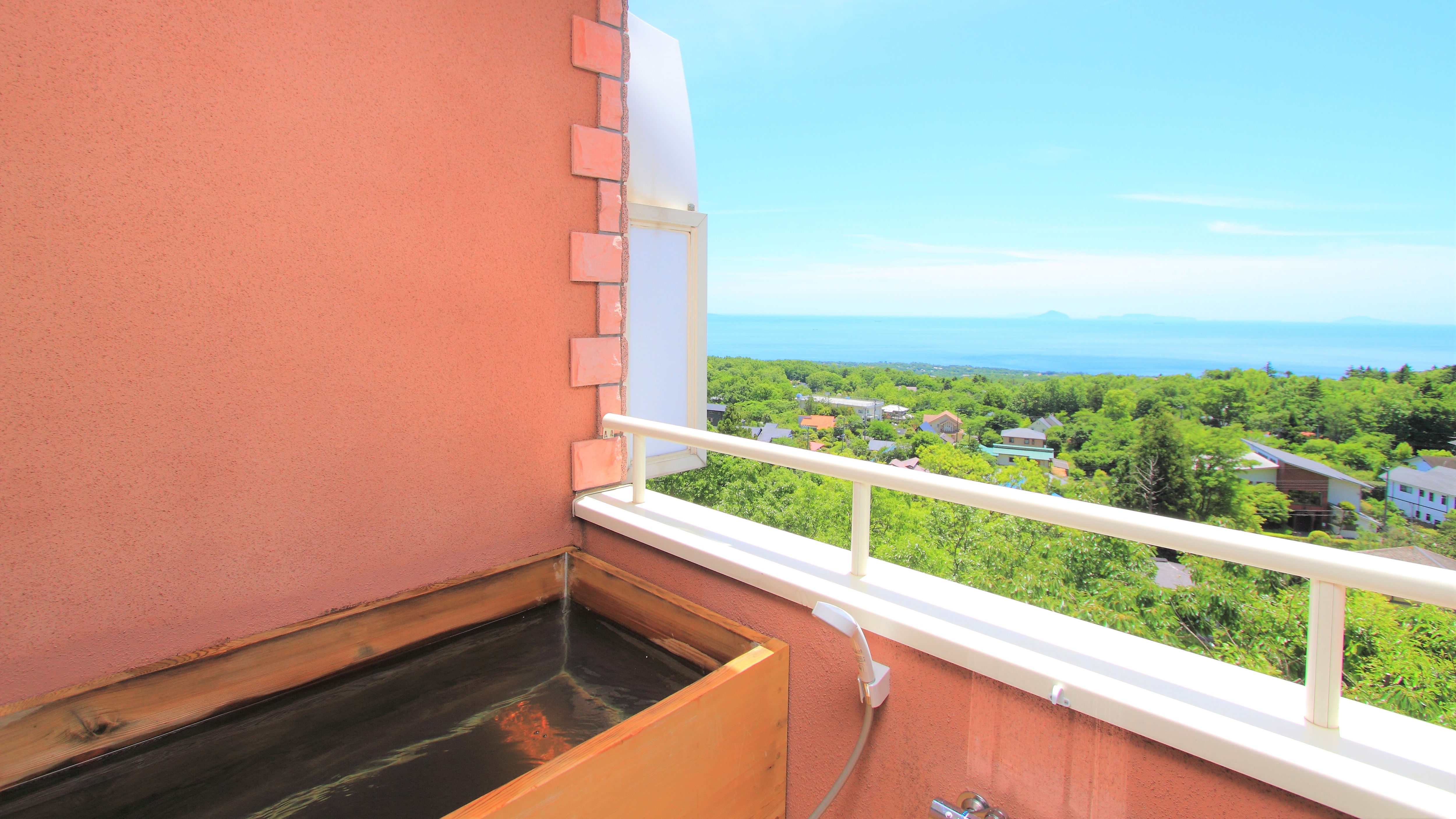 Guest room hot spring open-air bath [203 / Aubergeine]