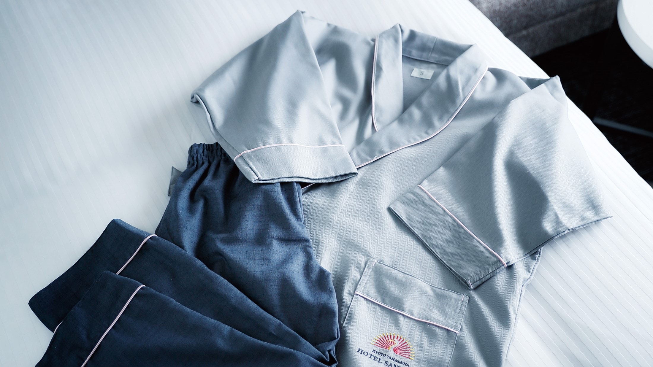 Room wear with hotel logo