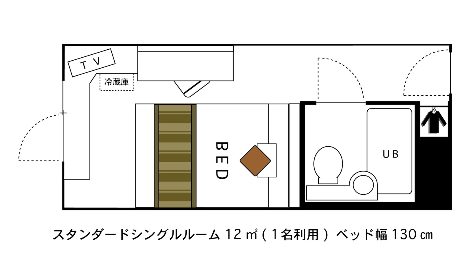 Standard Single Room Floor Plan