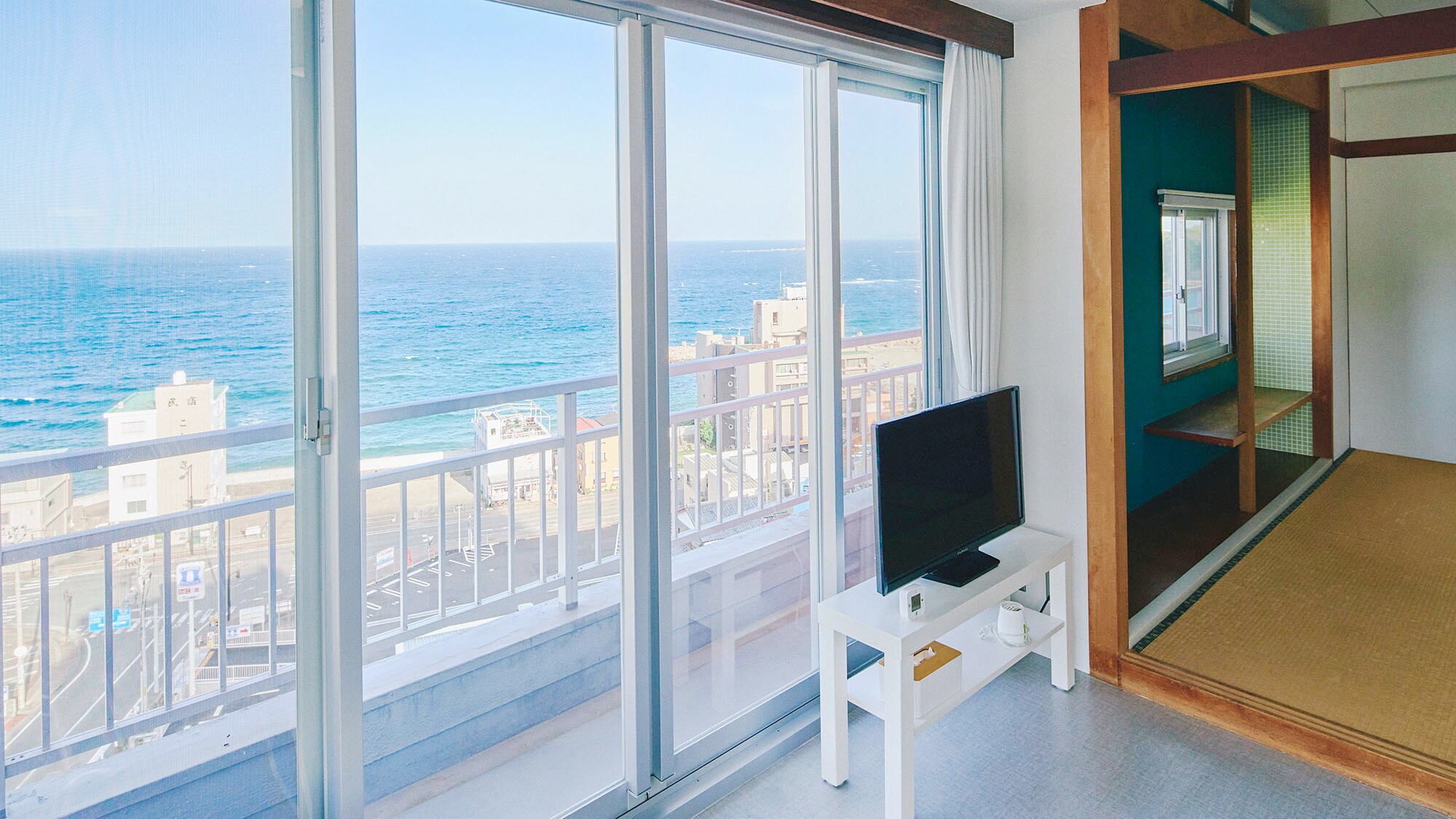 ・【海景公寓】邊用餐邊欣賞美麗的大海。