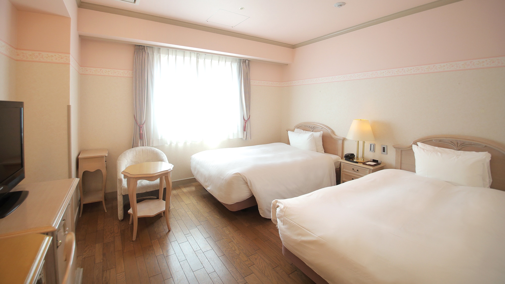 [4th floor floor color: pale pink] Standard twin (example)