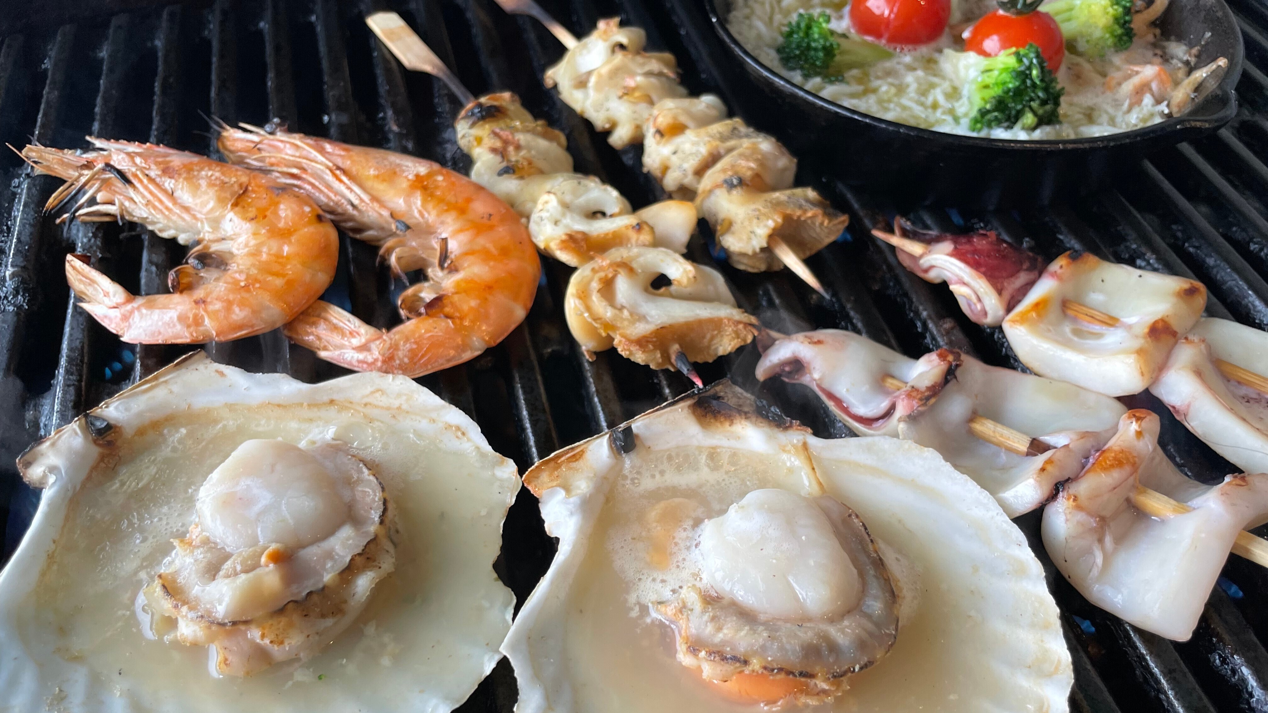 可以盡情享受海鮮大餐的海鮮燒烤