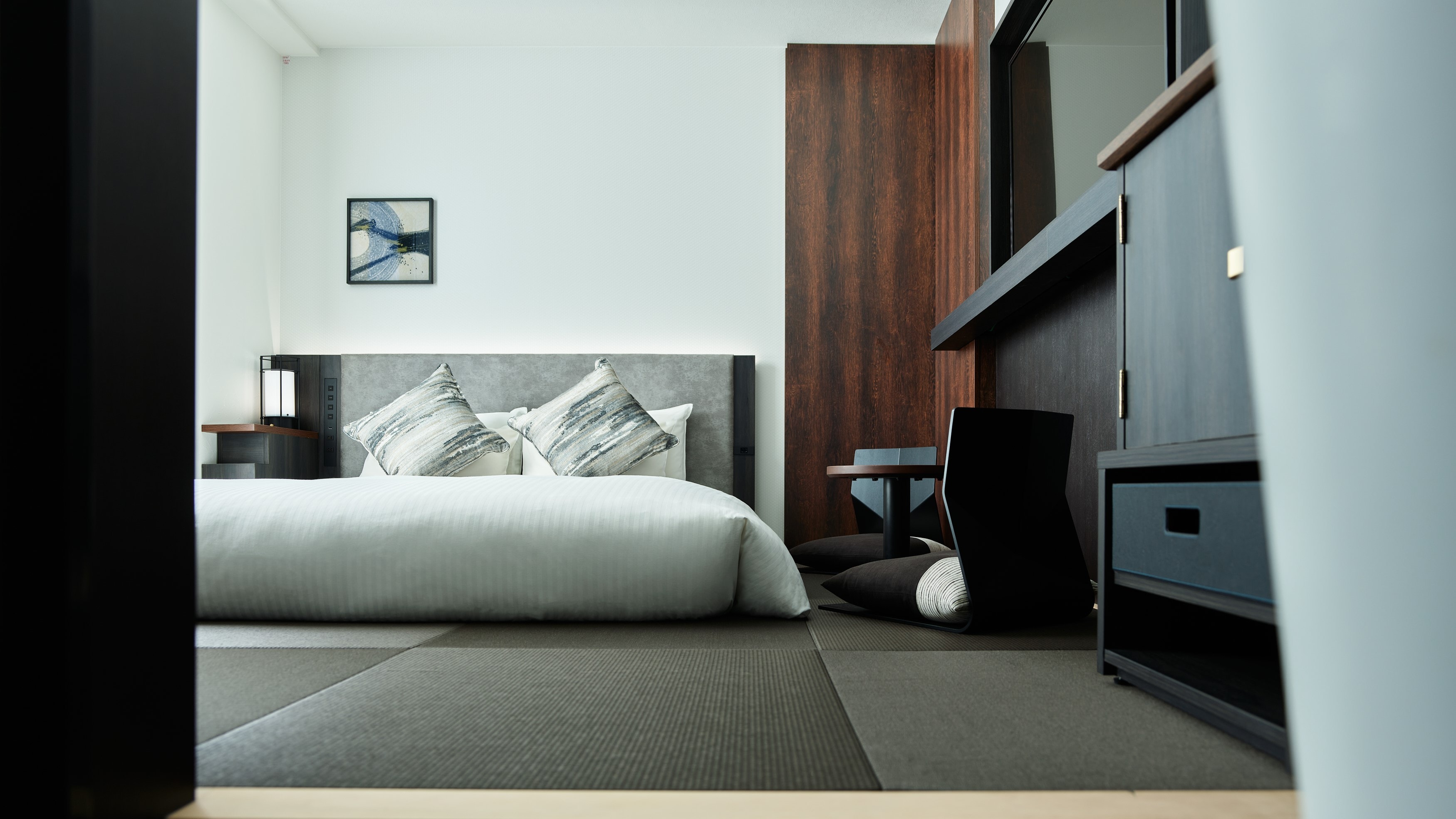 ◆Standard Queen (Japanese style) (18.5㎡　Bed width 1,640mm)