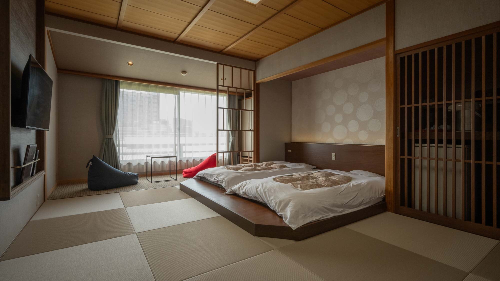 Example of guest room | Taihei Japanese modern twin room, non-smoking