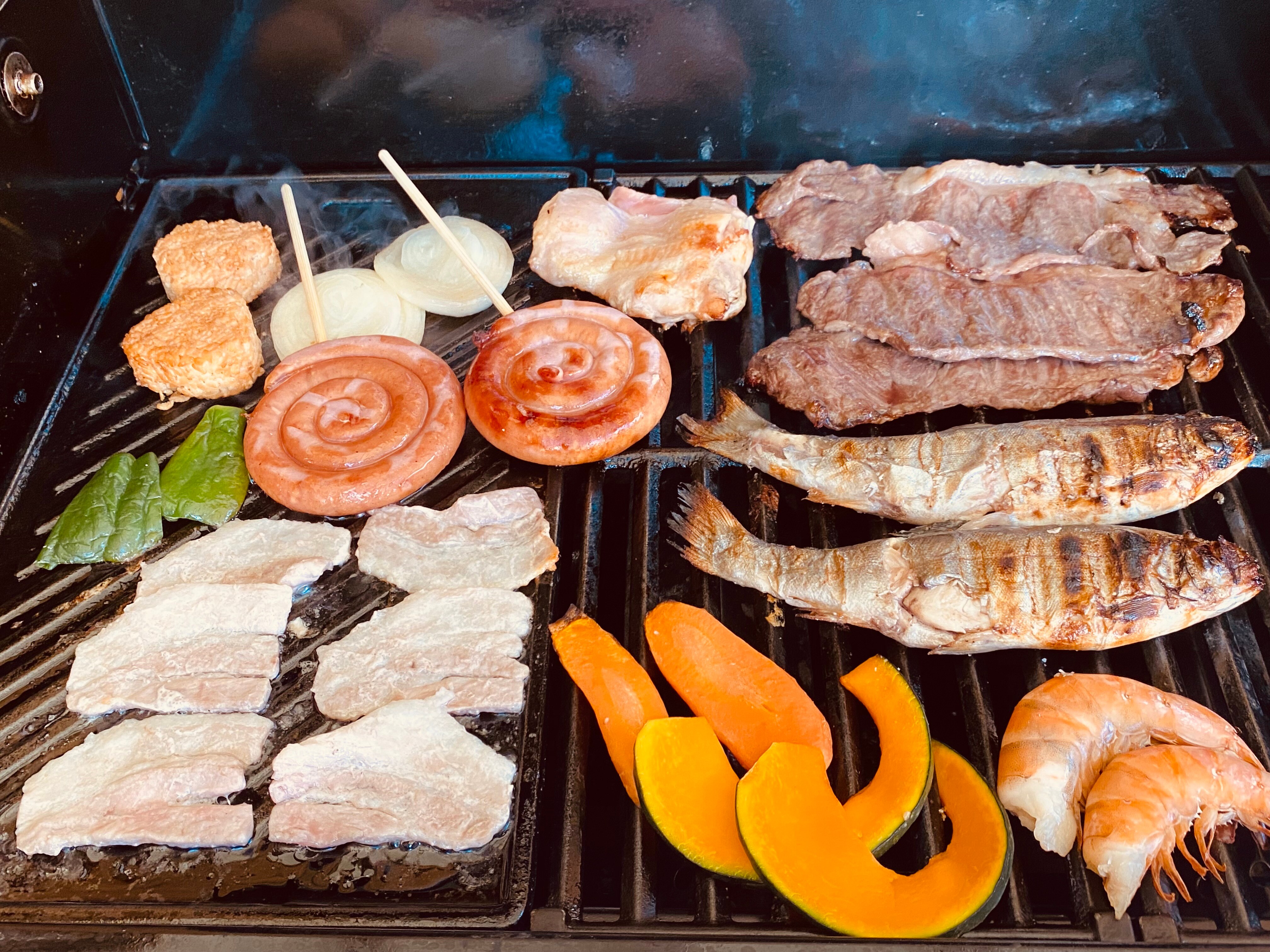 BBQ 그릴에서 즐기세요.