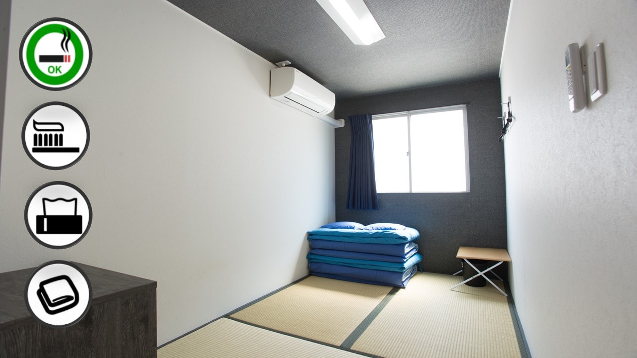 Phòng đôi nhỏ có 3 chiếu tatami hút thuốc