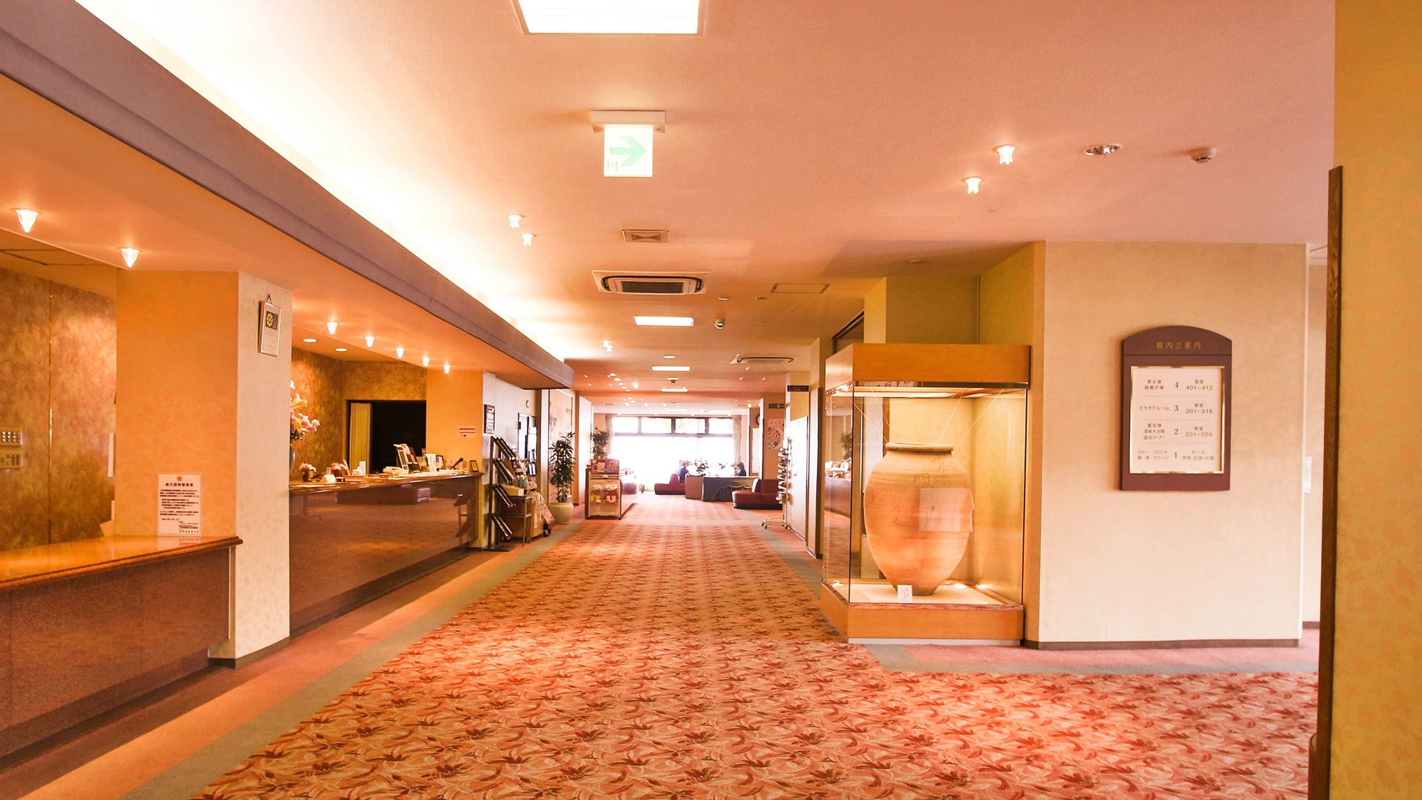 * [Lobby] A bright lobby with light. Overlooking Lake Biwa on a clear day!