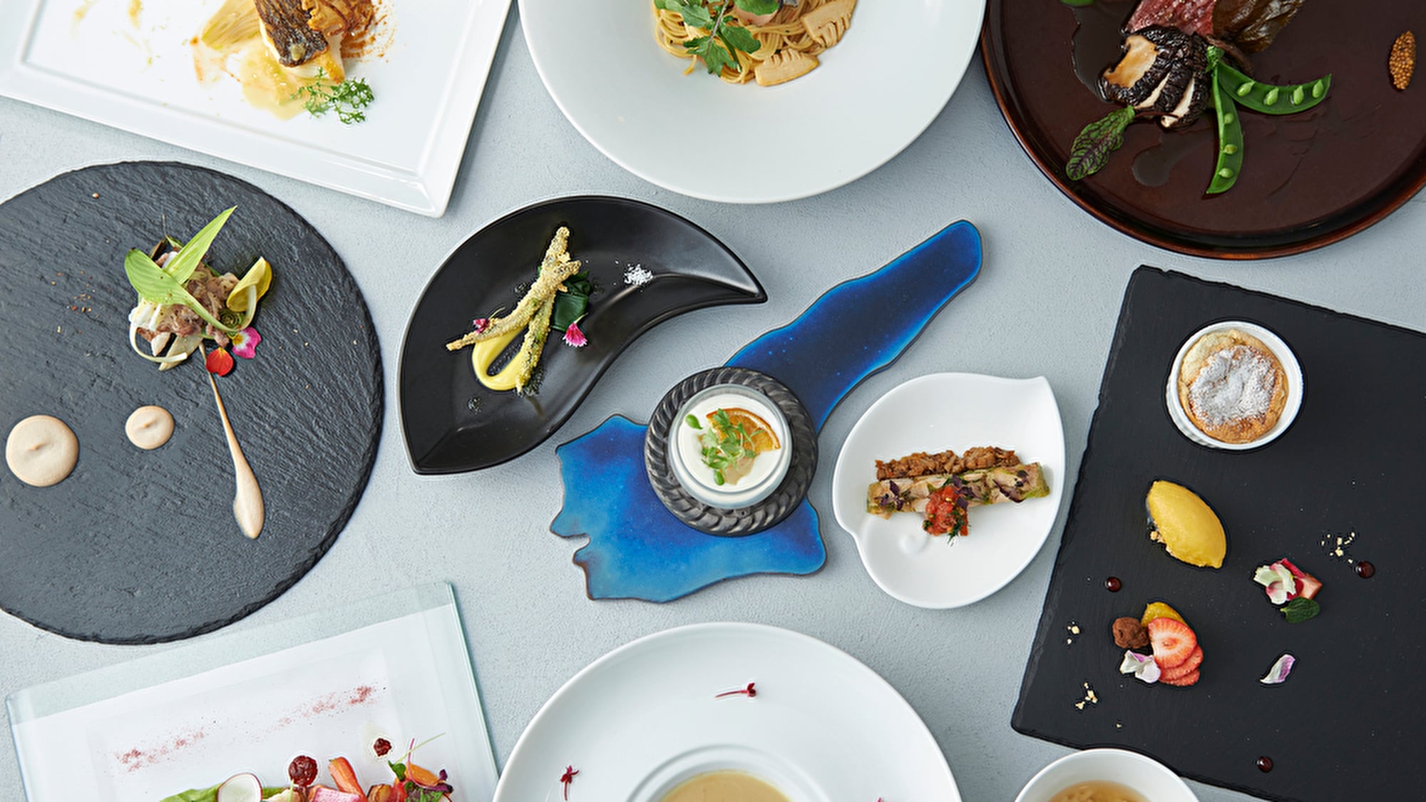 A spring menu that uses plenty of Awaji ingredients, Setouchi seafood, and spring vegetables that are filled with the wishes of the producers.