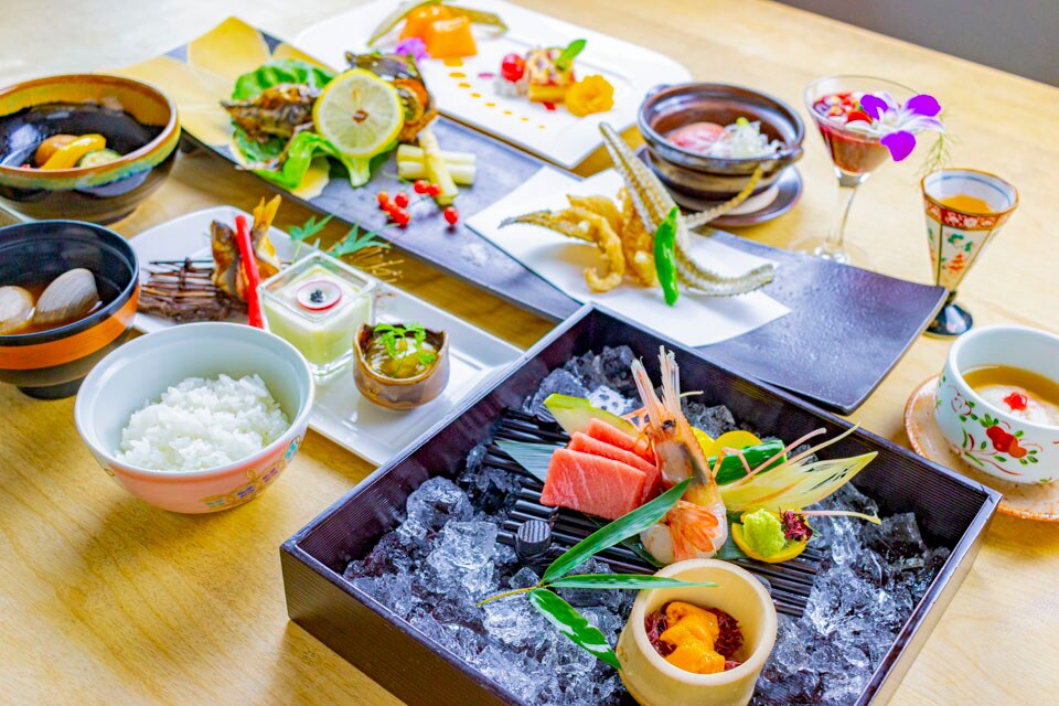 An example of kaiseki cuisine