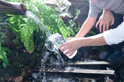 Shiogama cold spring water pump