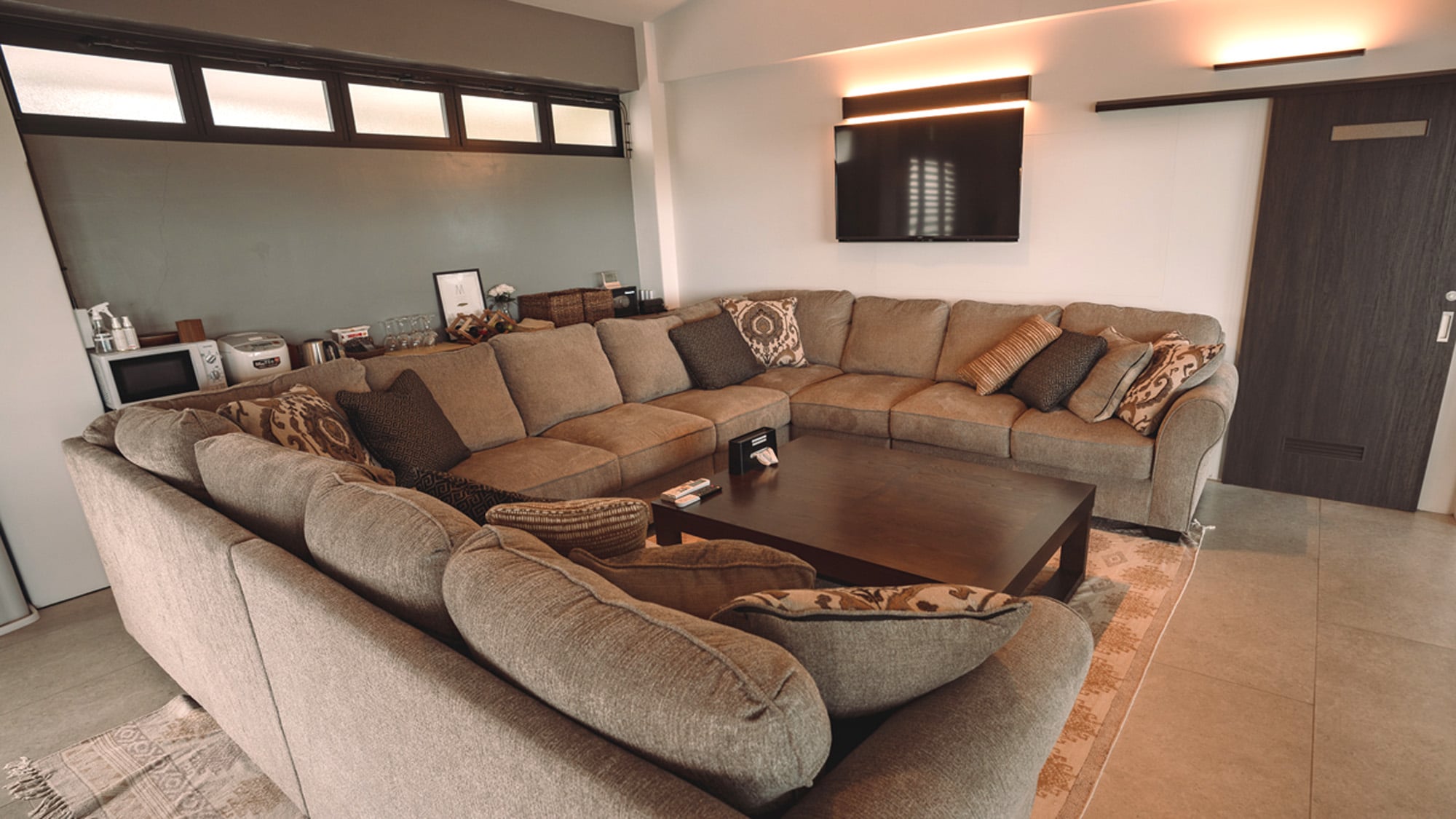 Large living room sofa