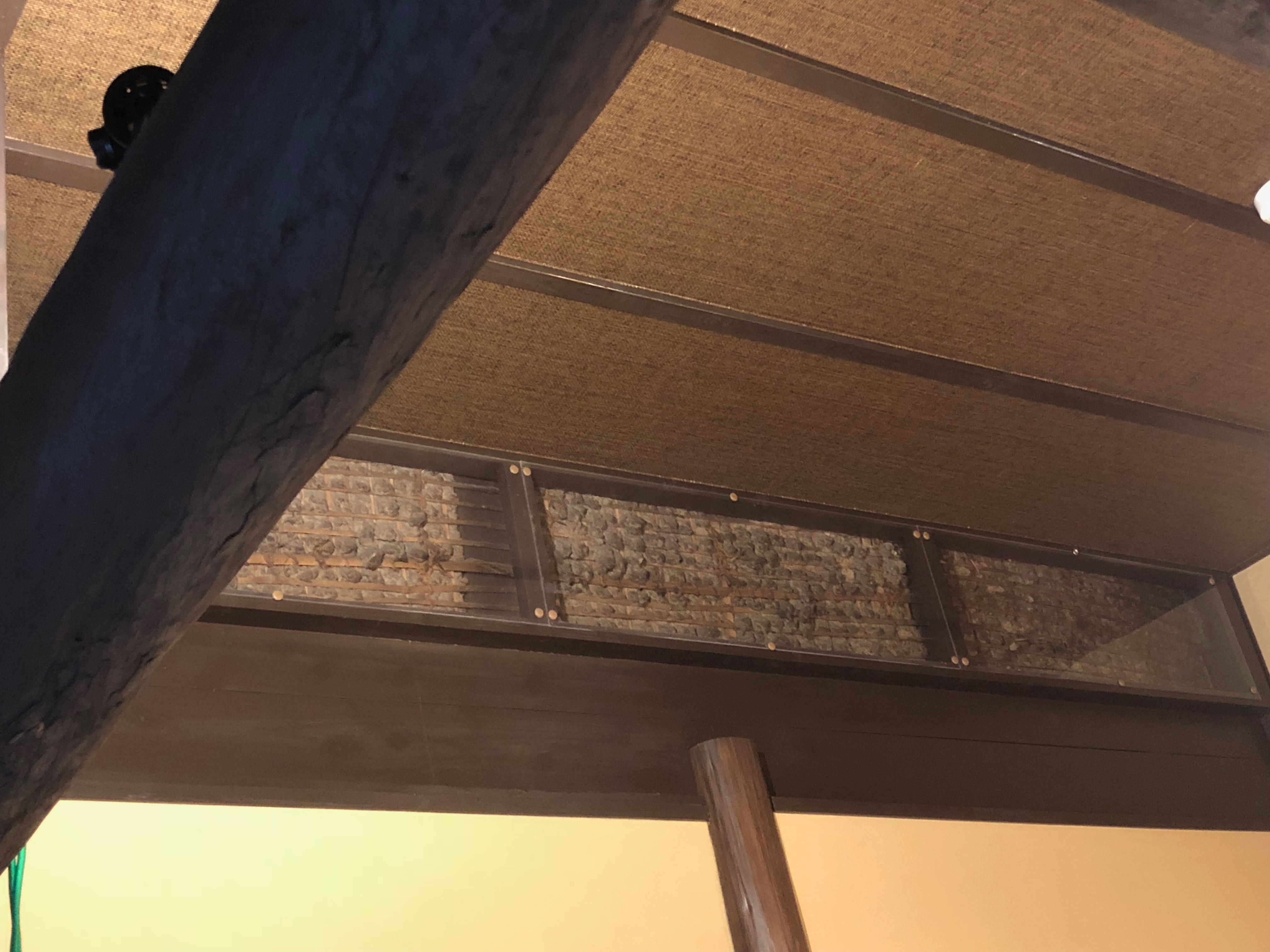 You can see a wall that is nearly 100 years old.