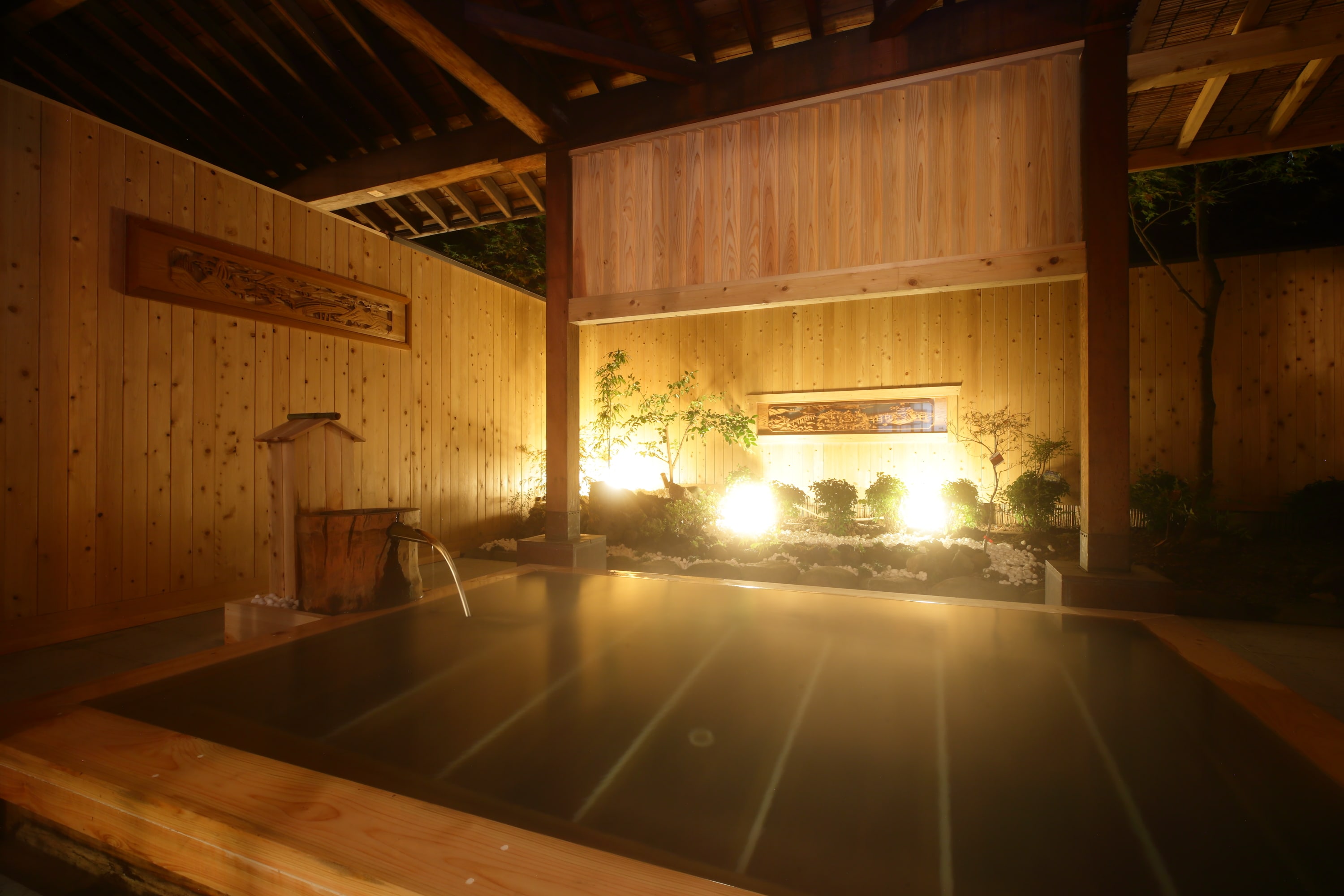 Open-air bath (night)