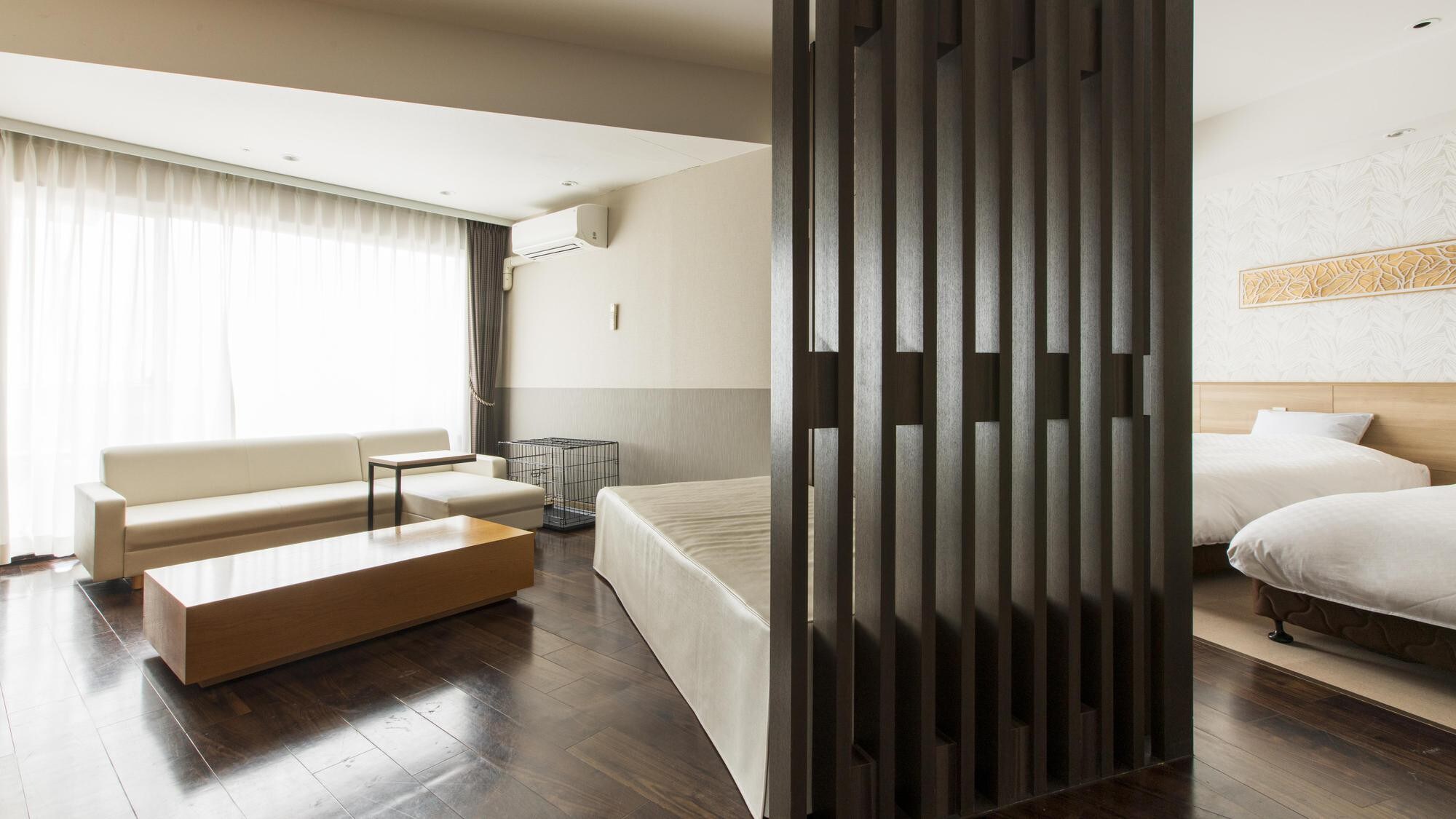 Kamar triple mewah (dengan bilik shower)