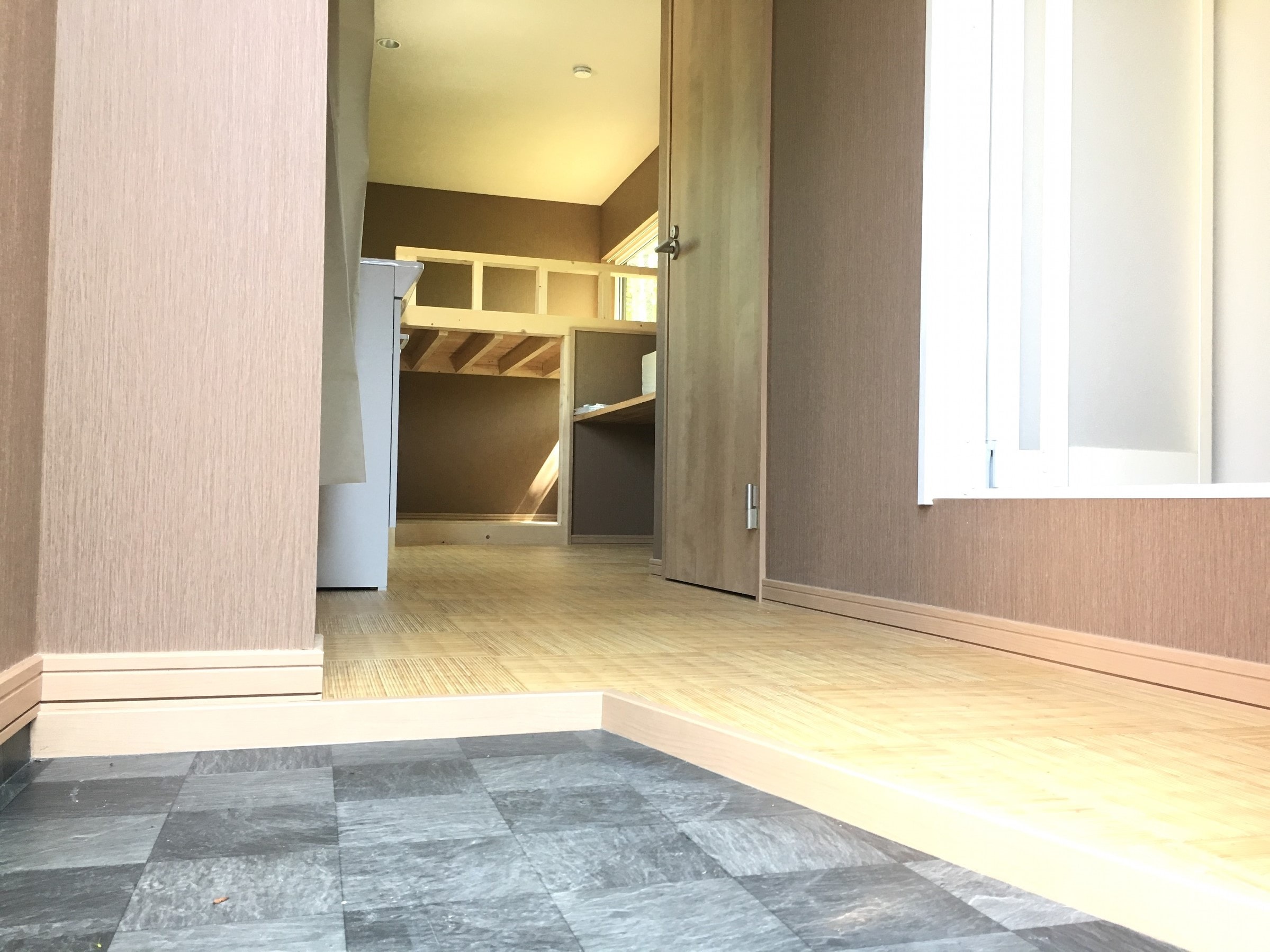 Interior of the mini cottage