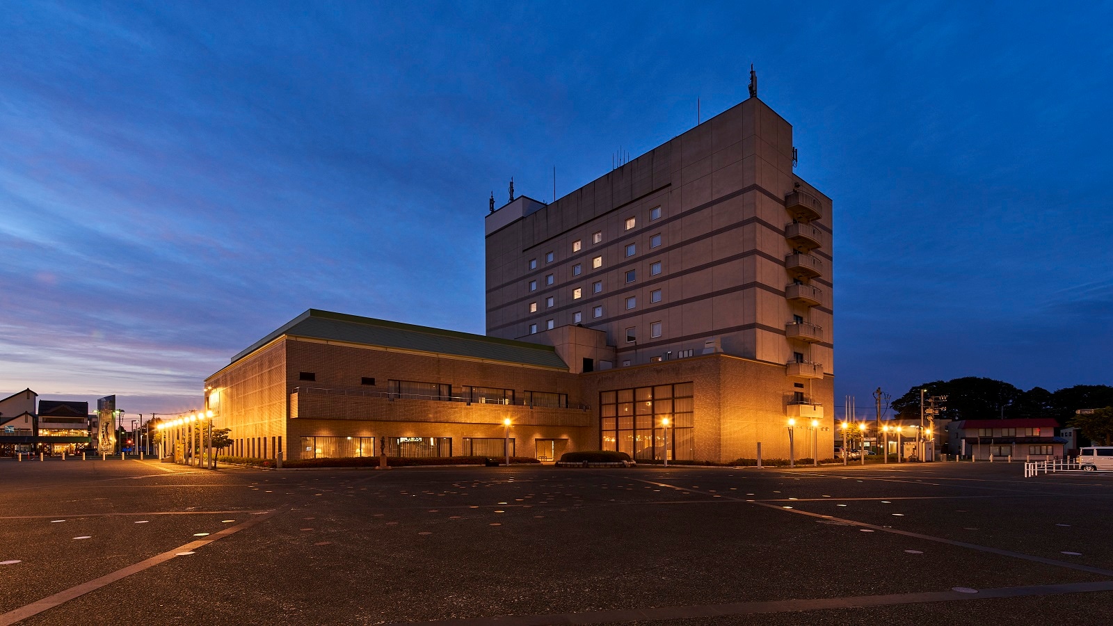 Hotel exterior and night view