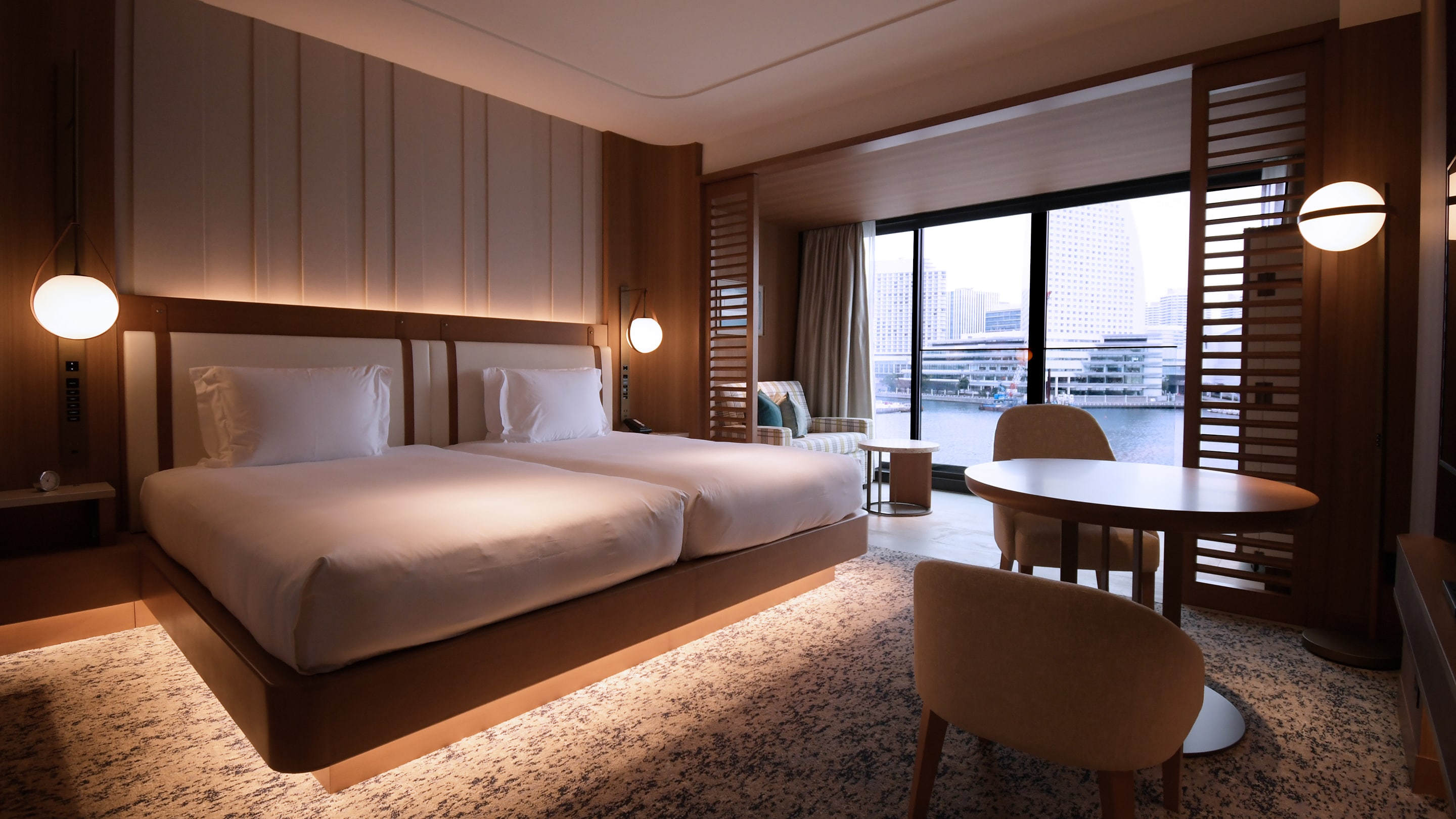 Kamar Klasik 2 Kamar dengan Pemandangan Minatomirai (Dilarang Merokok)