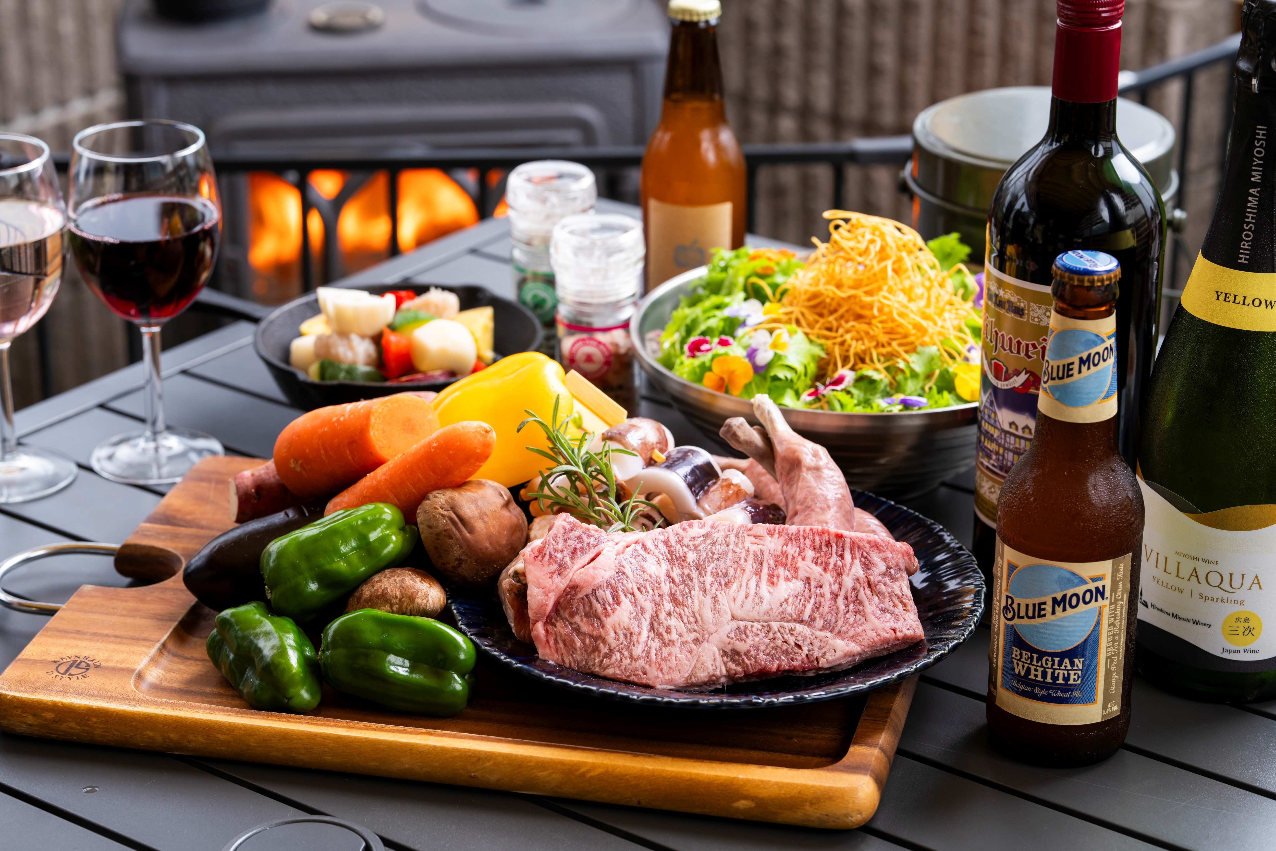 Local beef and vegetable BBQ