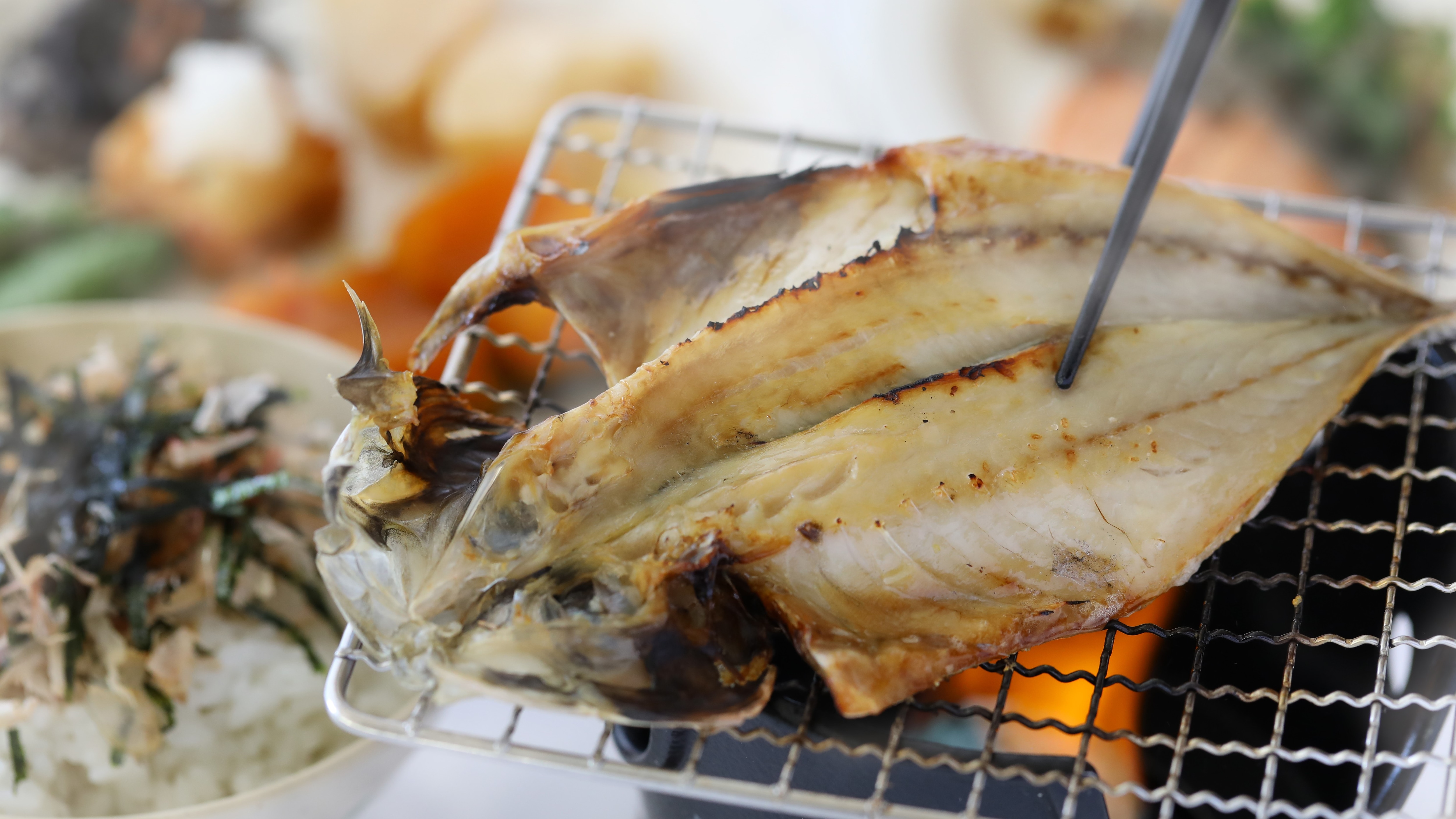 Grilled dried fish