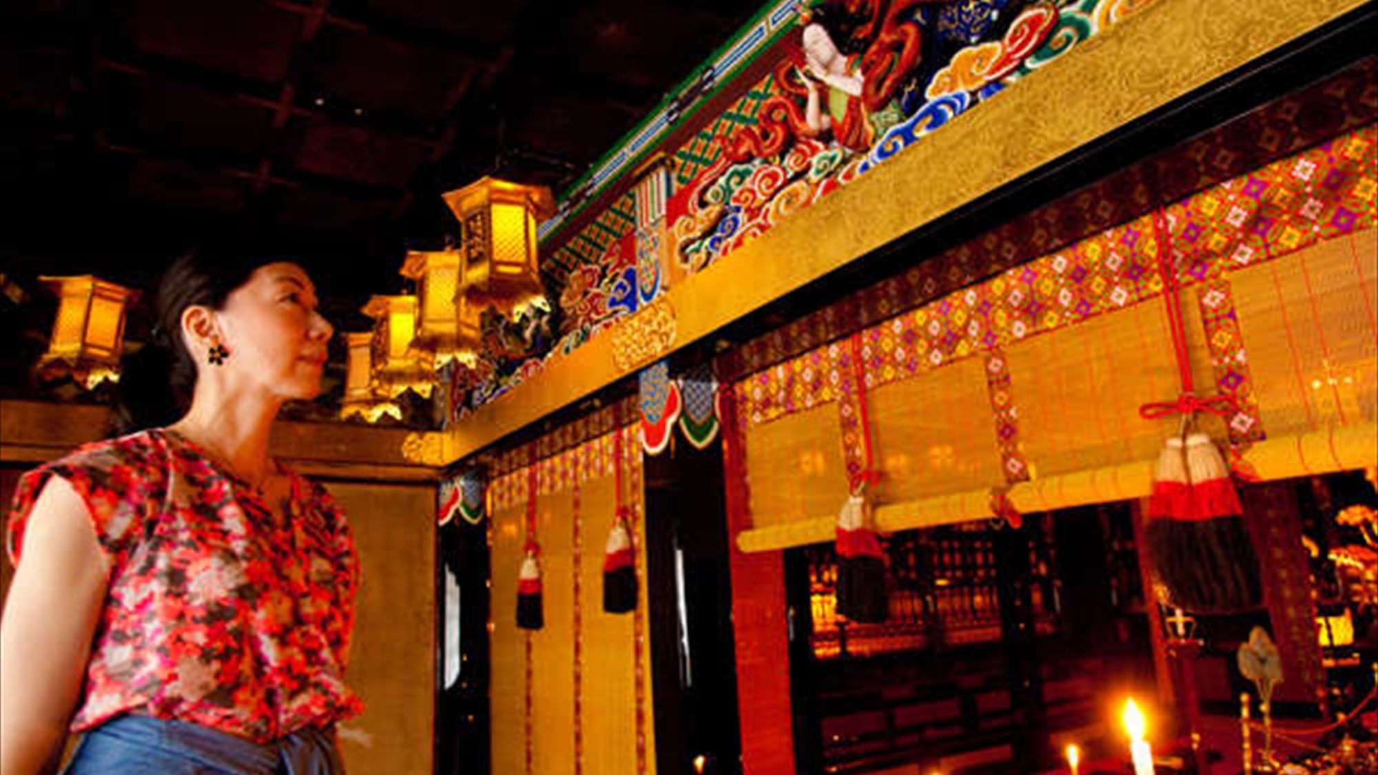 The service is held in the main hall of our temple every morning at 6:30.
