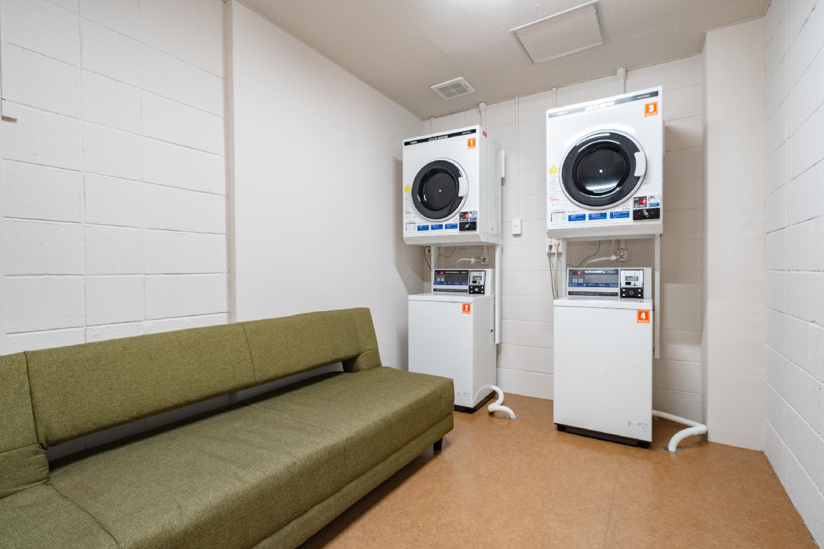 Coin laundry (there are also vending machines in front)