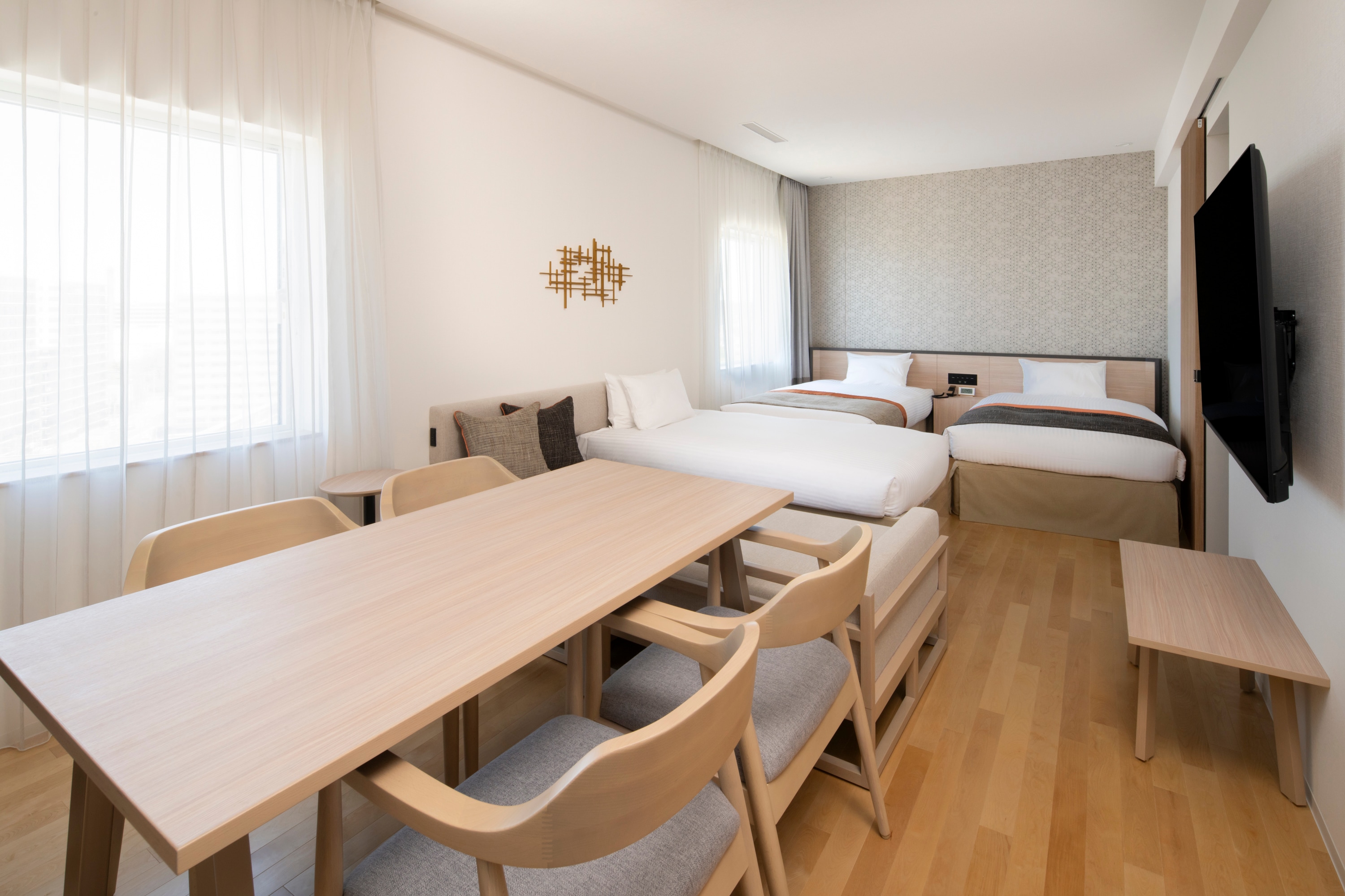 Deluxe twin room (for 3 people)