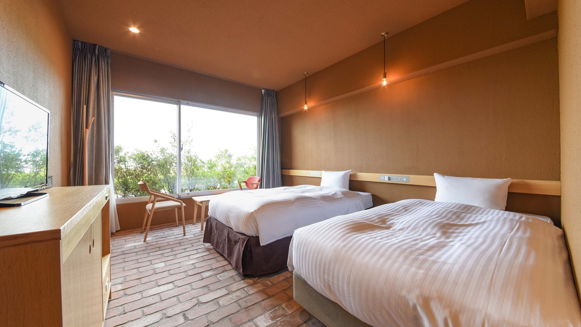 * [Example of room (new building STD twin terrace no sunset view)] Recommended for couples