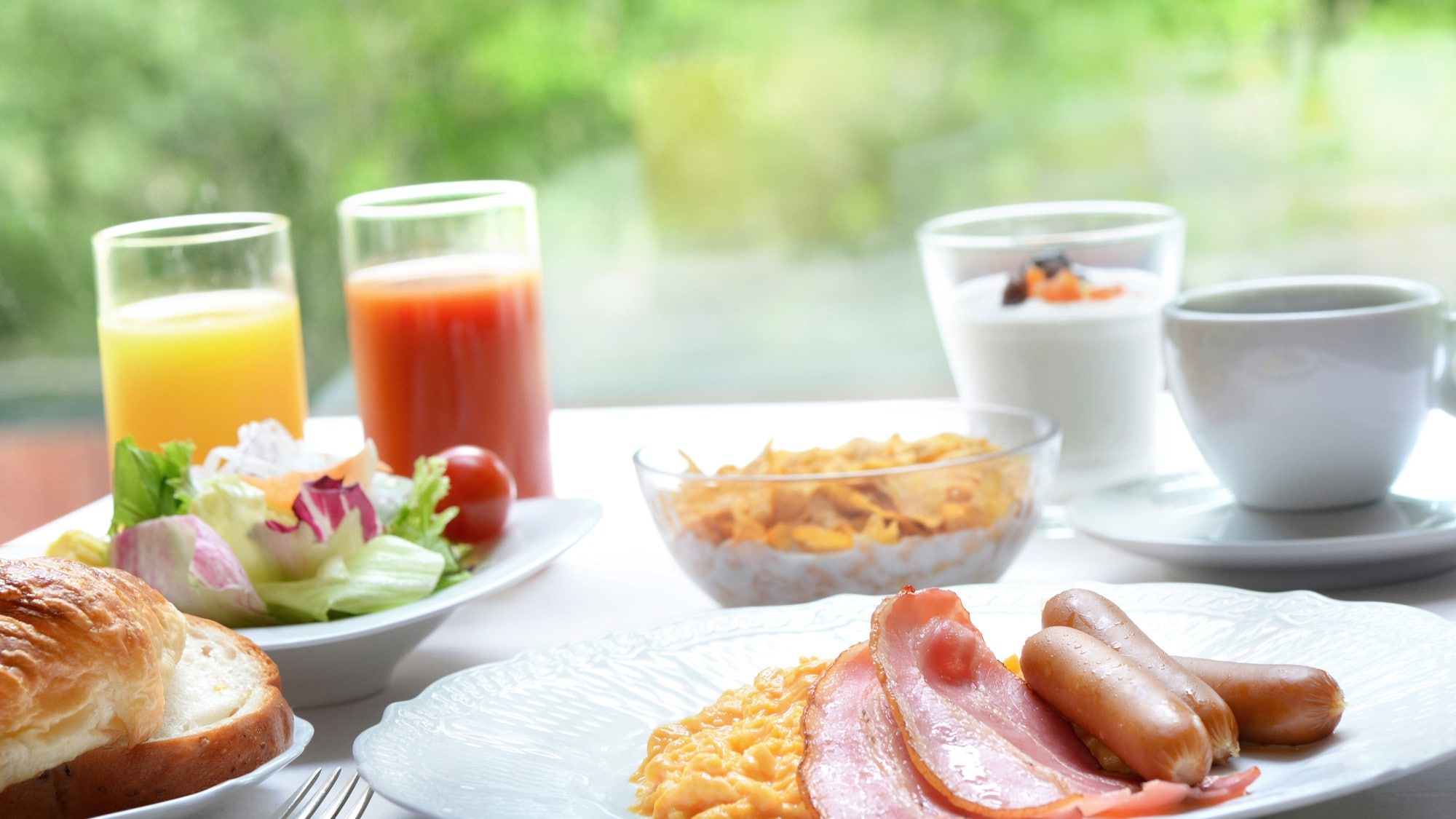Breakfast buffet Western food