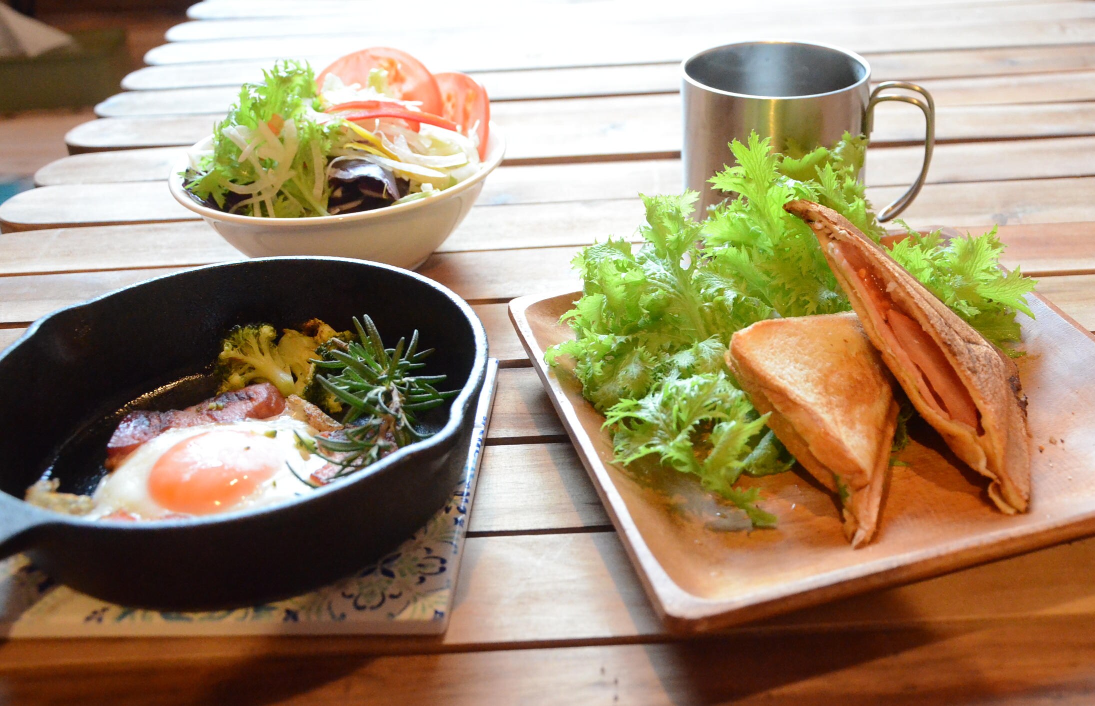 早餐熱三明治套餐