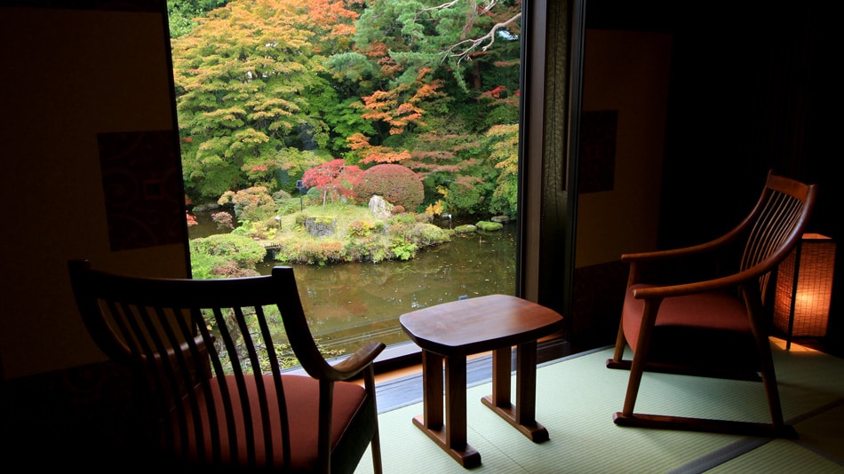 ■ [Guest Room] Standard Japanese-style room facing the garden where you can enjoy the scenery of the four seasons