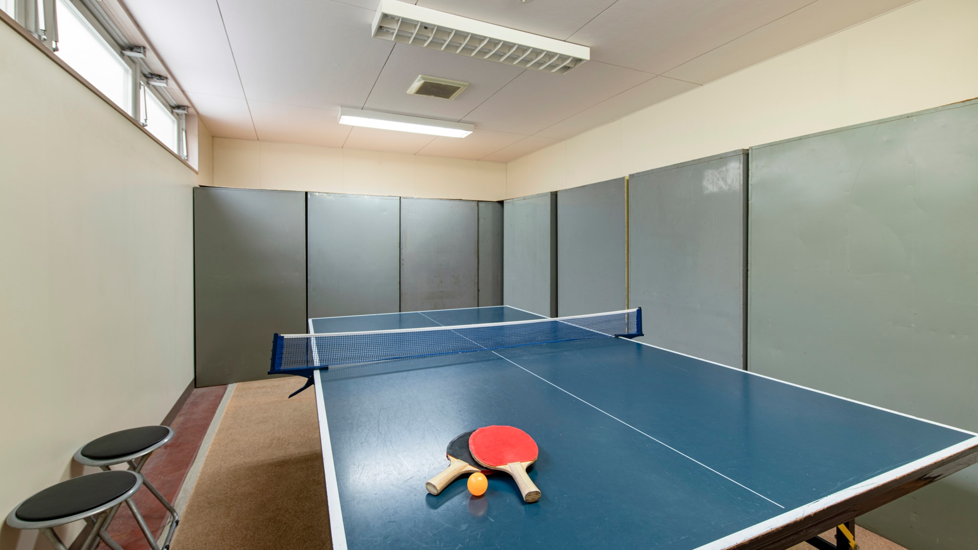 *Table tennis (except in winter)/We have a space where you can play table tennis.