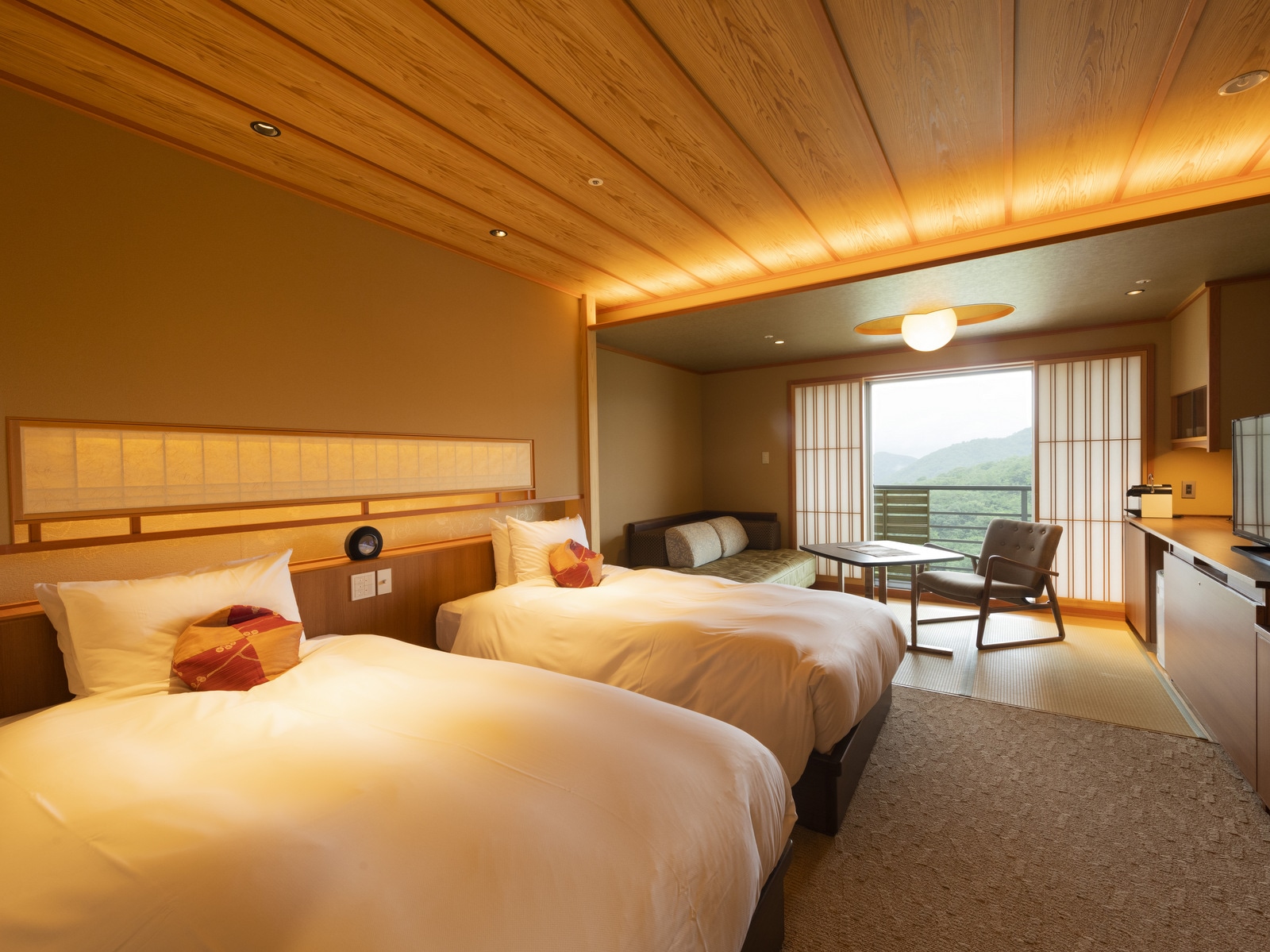 [Central Building: Japanese-style Twin] Enjoy Japanese and get familiar with Japanese. A new "Japanese" twin room is born!