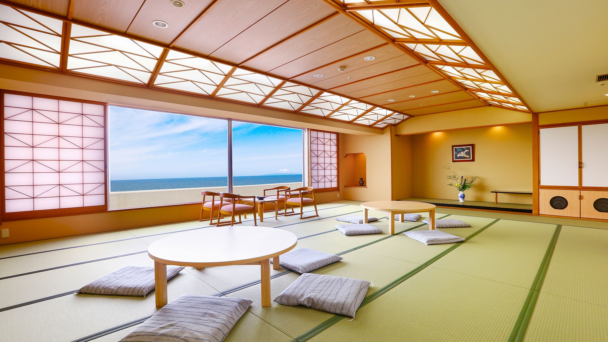 [Bebas Rokok] Kamar bergaya Jepang dengan pemandangan laut 28 tikar tatami (tanpa bak mandi)