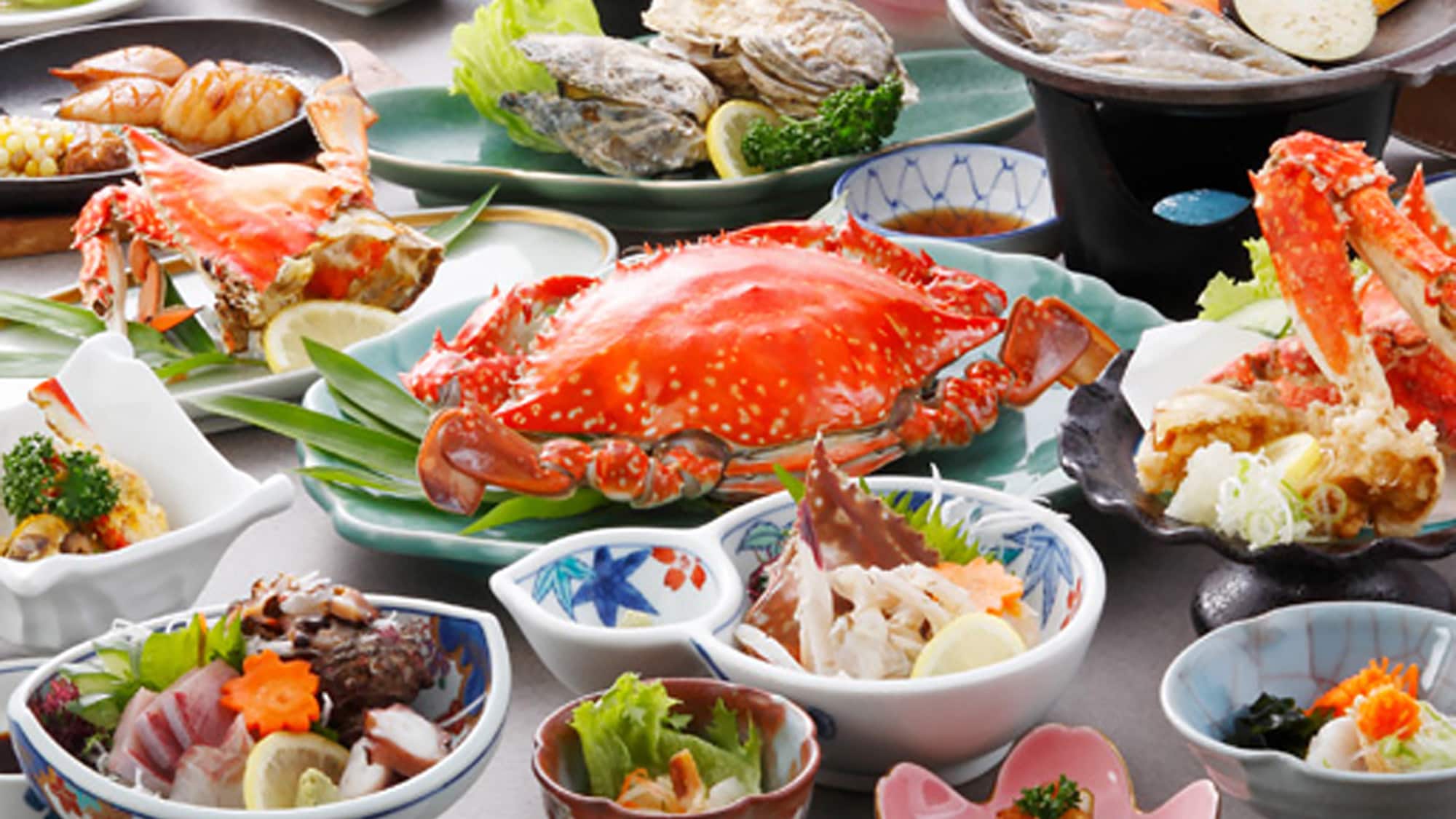 *[An example of a crab-filled course] You can enjoy as much crab as you like!