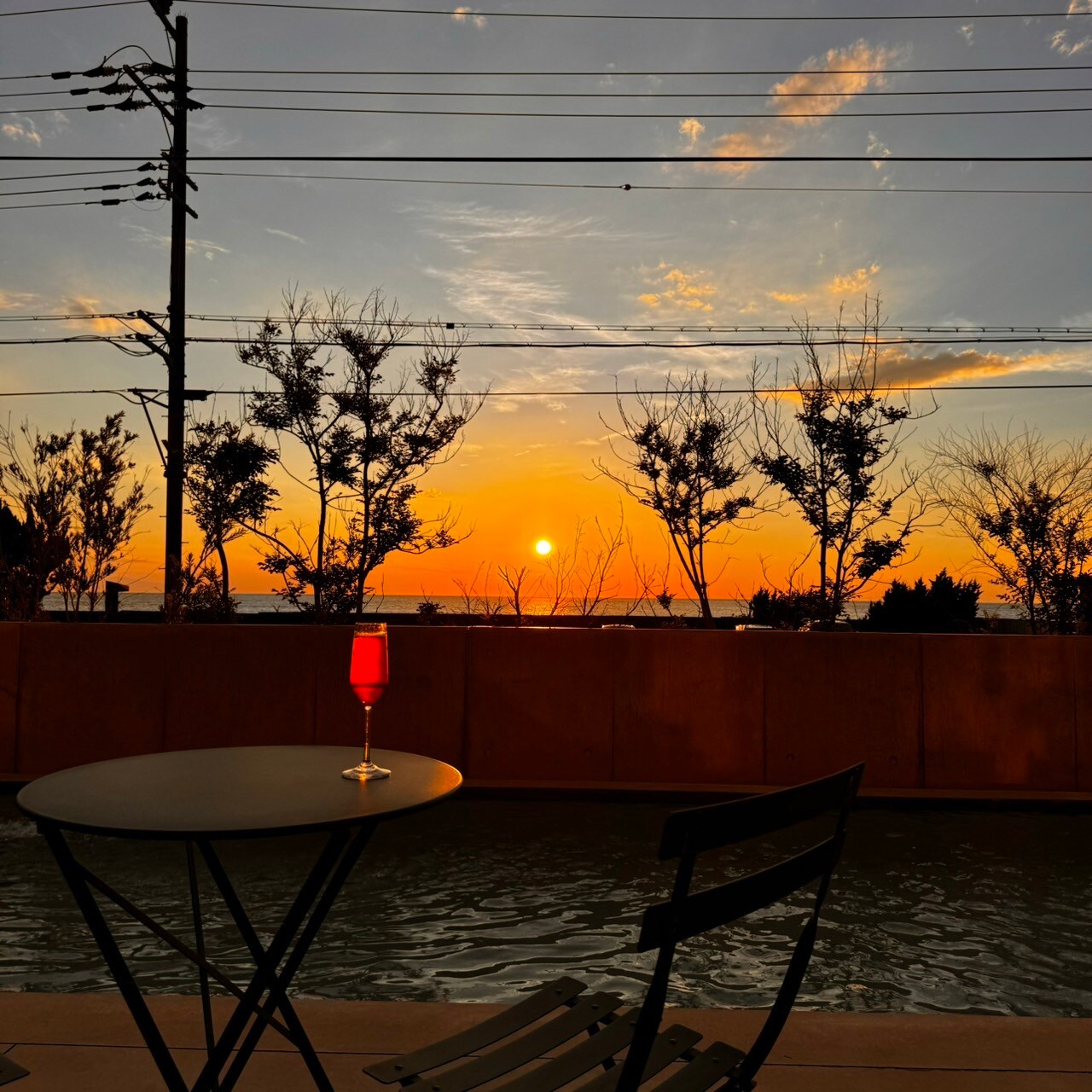 Pool Sunset