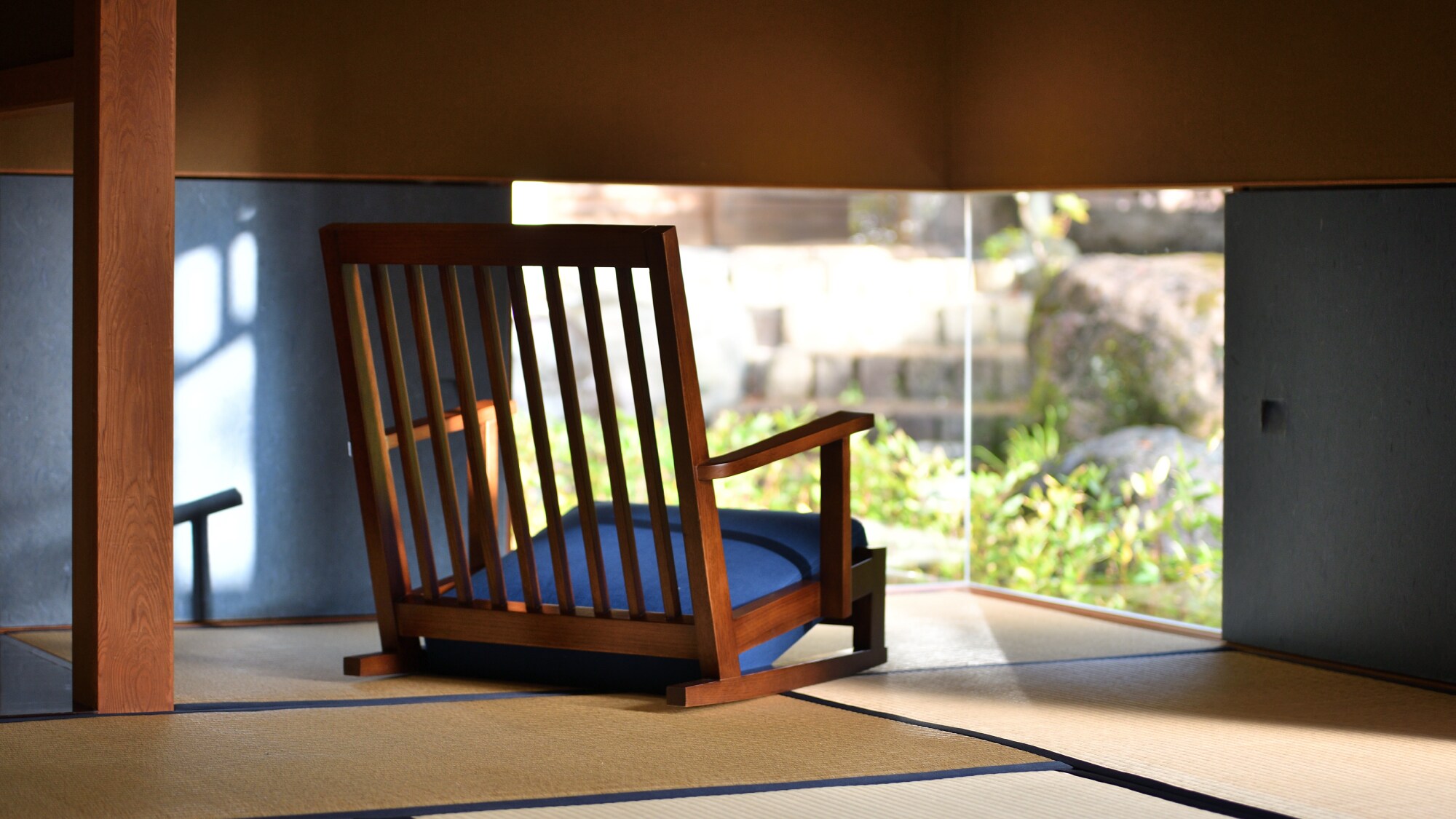 Japanese style room with semi-open-air bath [Uji]